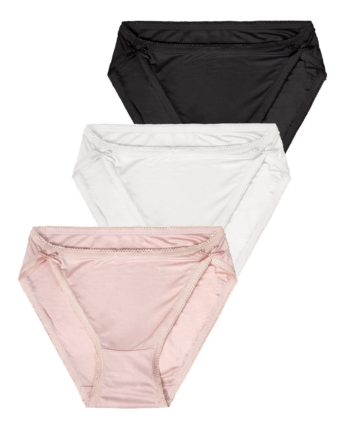 FEELITS KN05 Silk Bikini Panties – 100% Mulberry Silk, High-Cut & Breathable - FEELITS