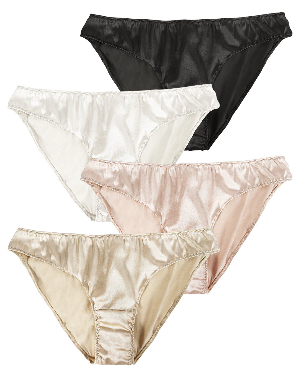 FEELITS KN13 Silk High-Cut Bikini Panties – 100% 6A Mulberry Silk, Breathable & Ultra-Soft | FEELITS