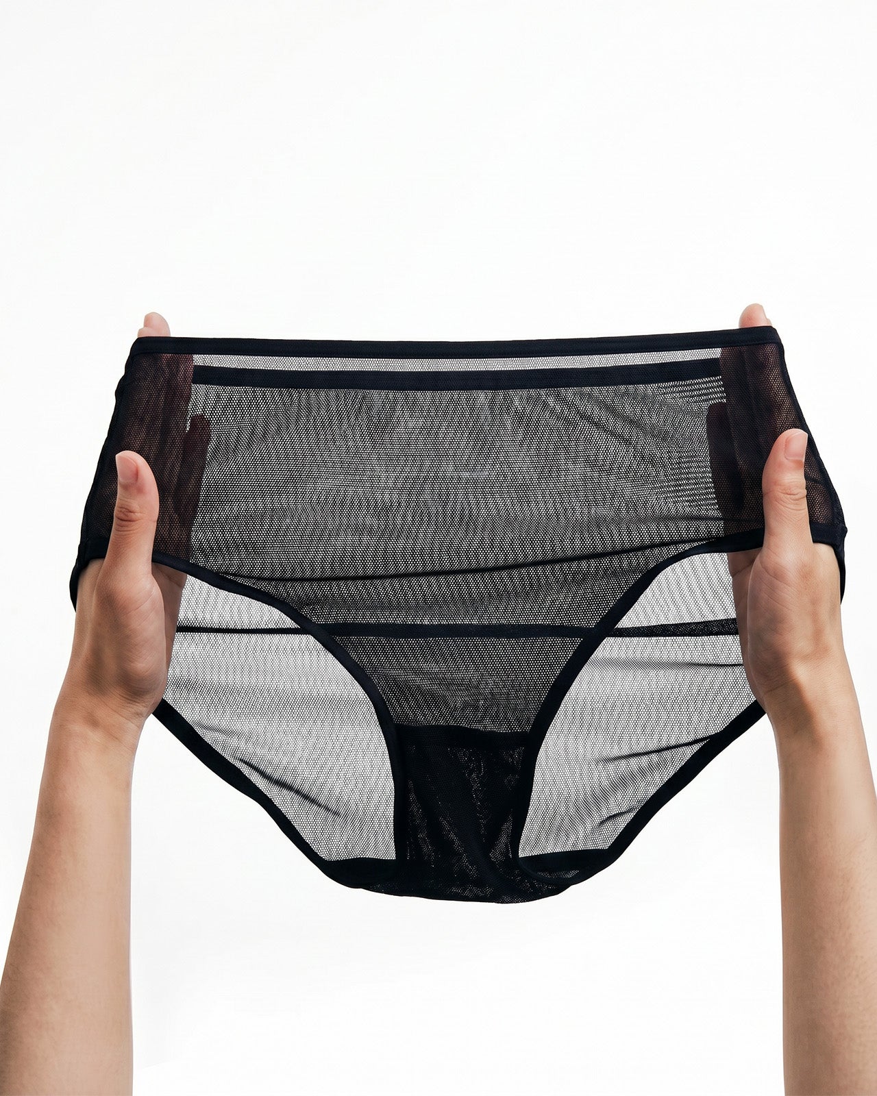 FEELITS KN29 Sheer High-Cut Silk Bikini Hipster Panties - 100% Mulberry Silk, Breathable & Ultra-Soft