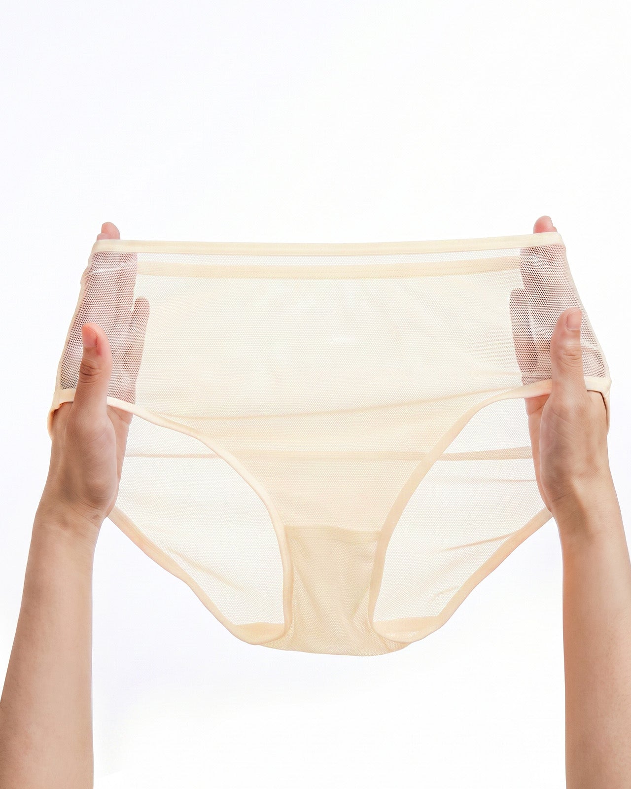 FEELITS KN29 Sheer High-Cut Silk Bikini Hipster Panties - 100% Mulberry Silk, Breathable & Ultra-Soft