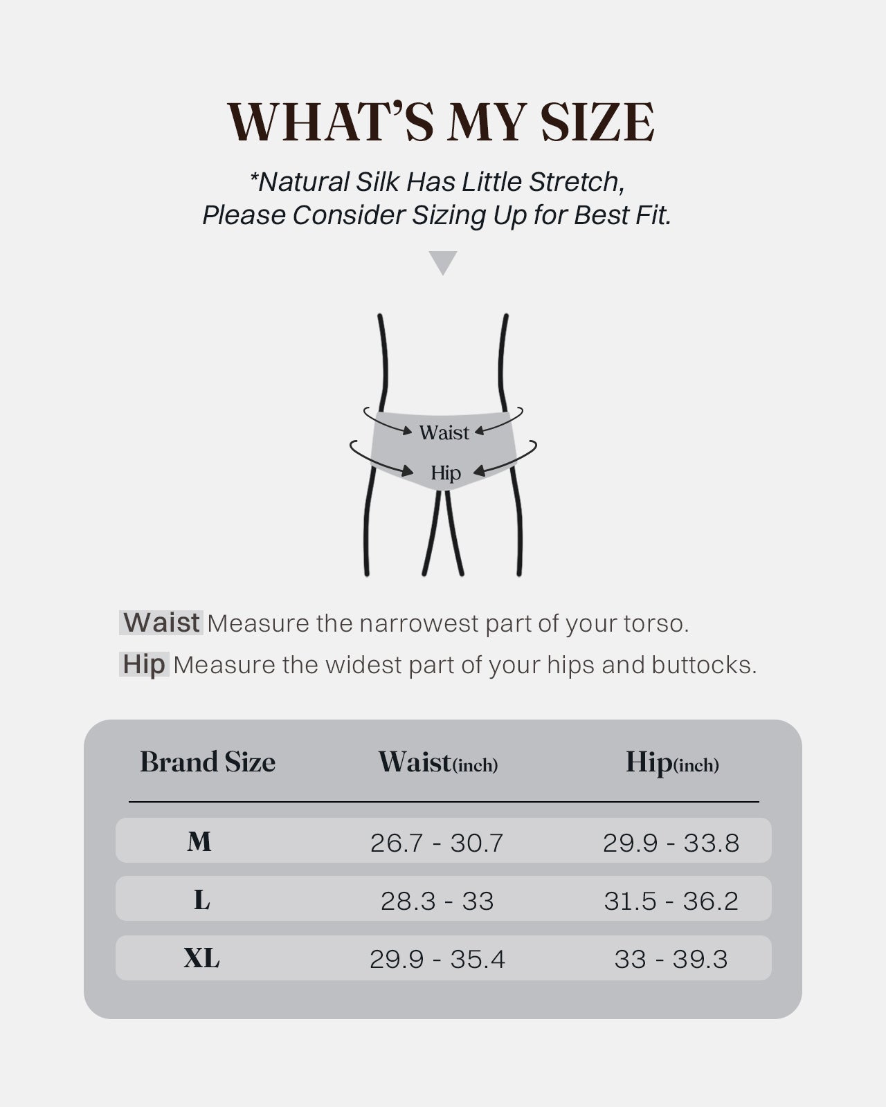 KNM02 men's mulberry silk tanga briefs size and fit guide | FEELITS