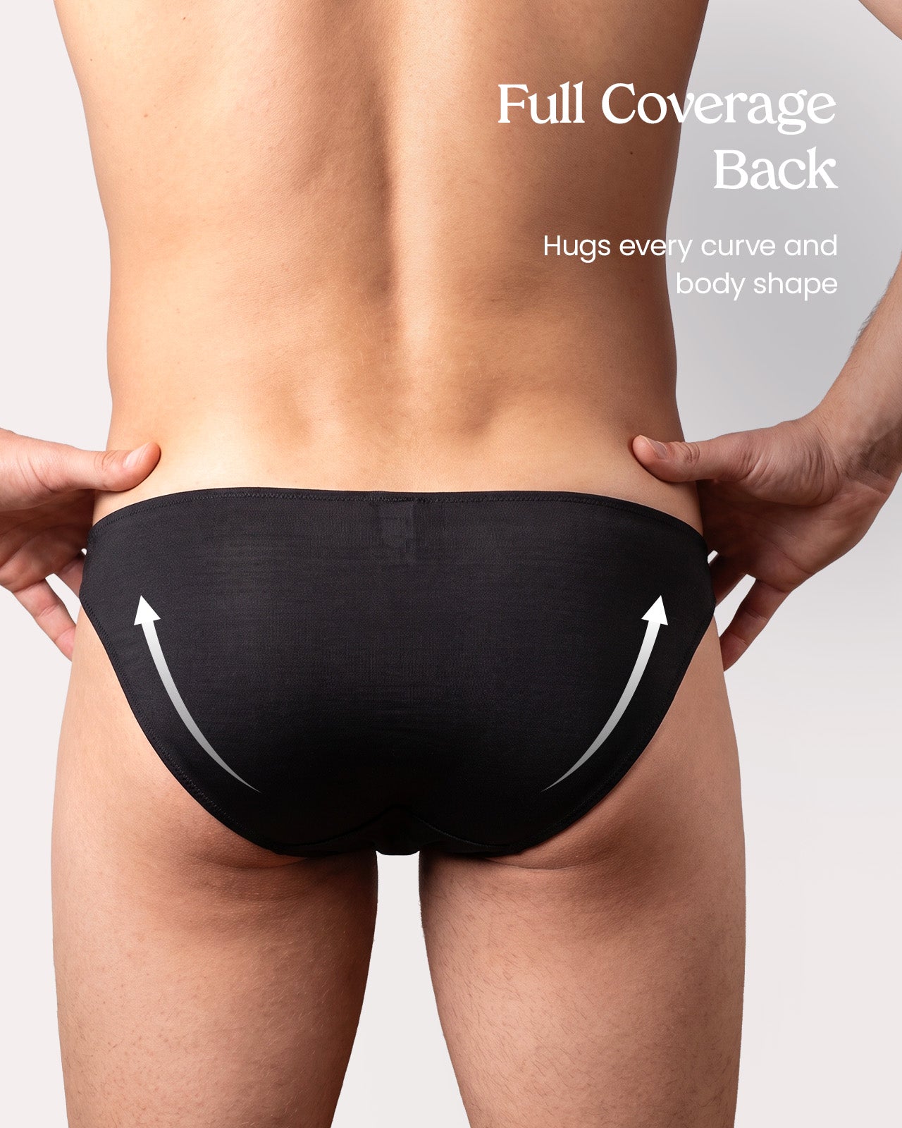 FEELITS KNM06 Men's Mulberry Silk String Briefs - Low-Rise, Double-Layer Pouch