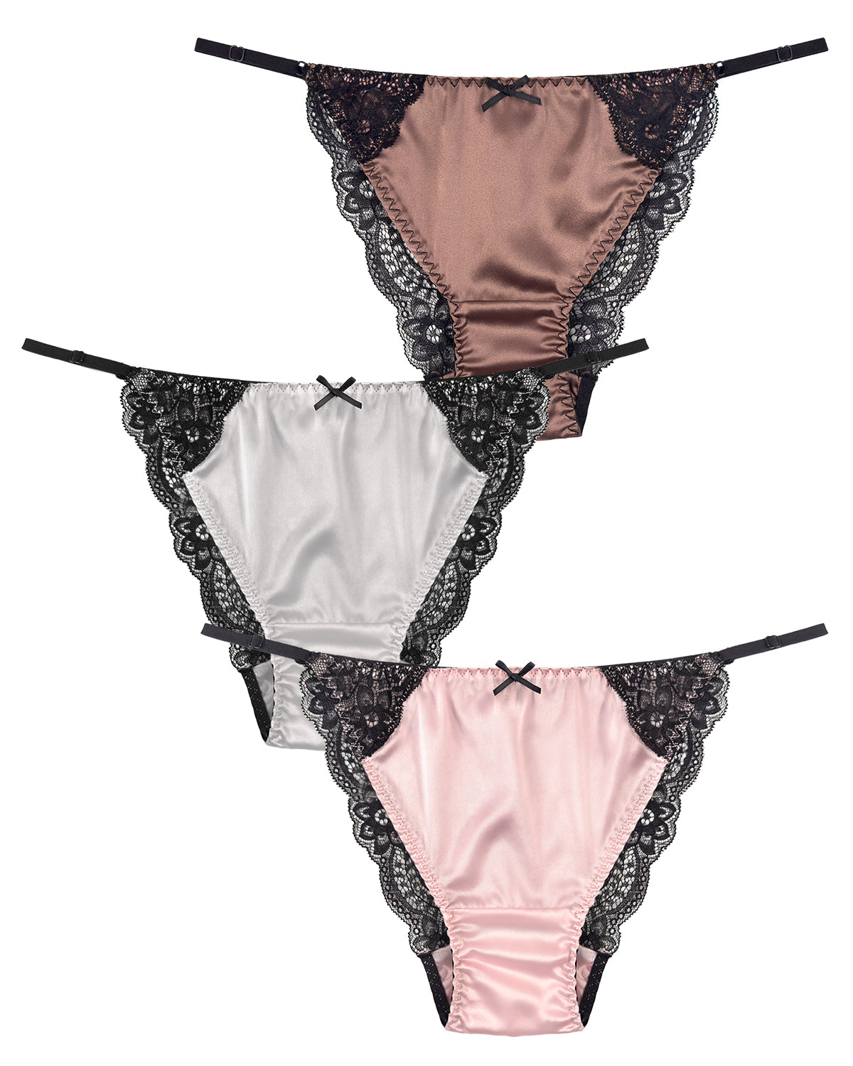 FEELITS TH02 Silk String Bikini Panties – 100% Mulberry Silk, Smooth & Breathable