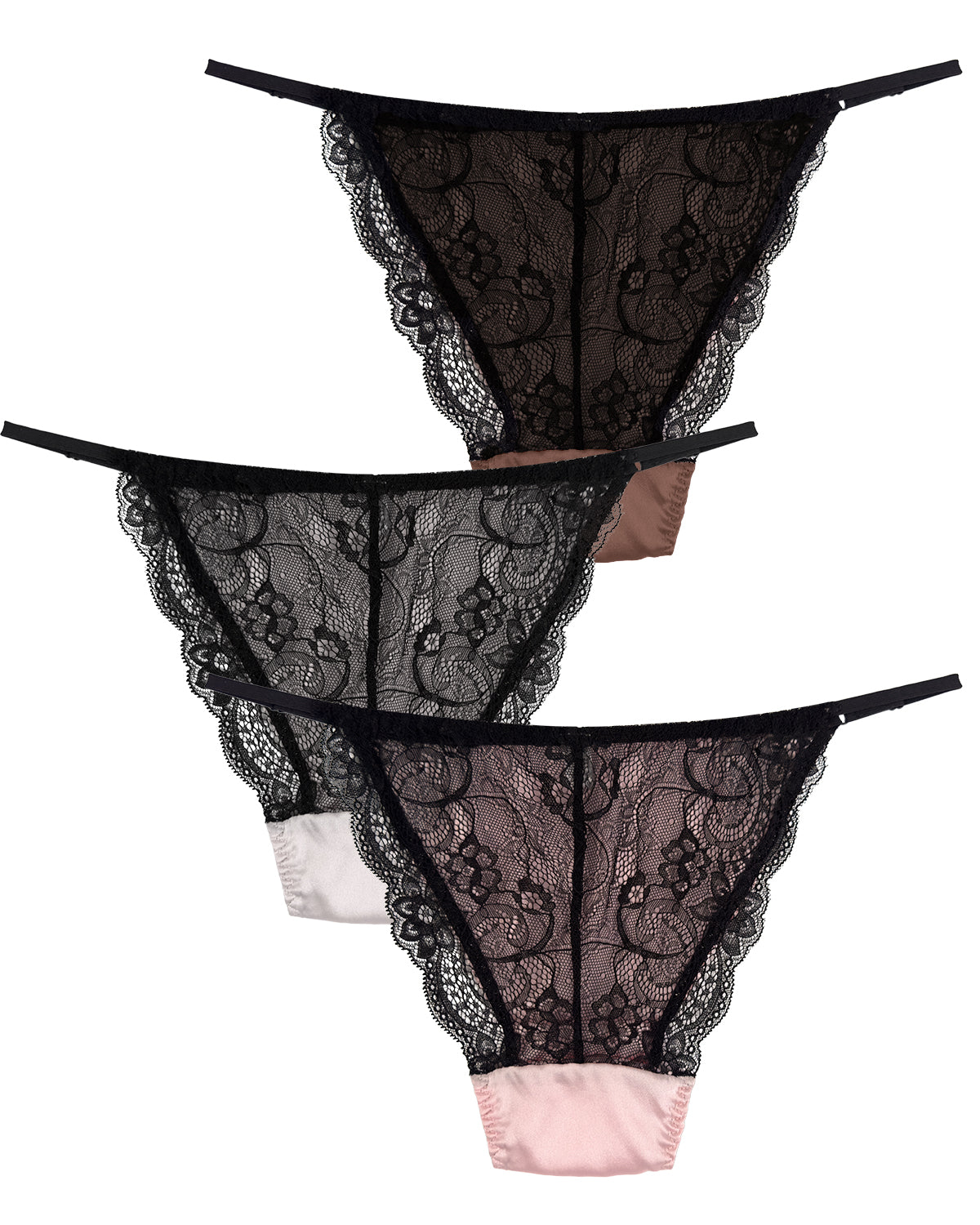 TH02 Silk String Bikini Panties | 100% Mulberry Silk | FEELITS