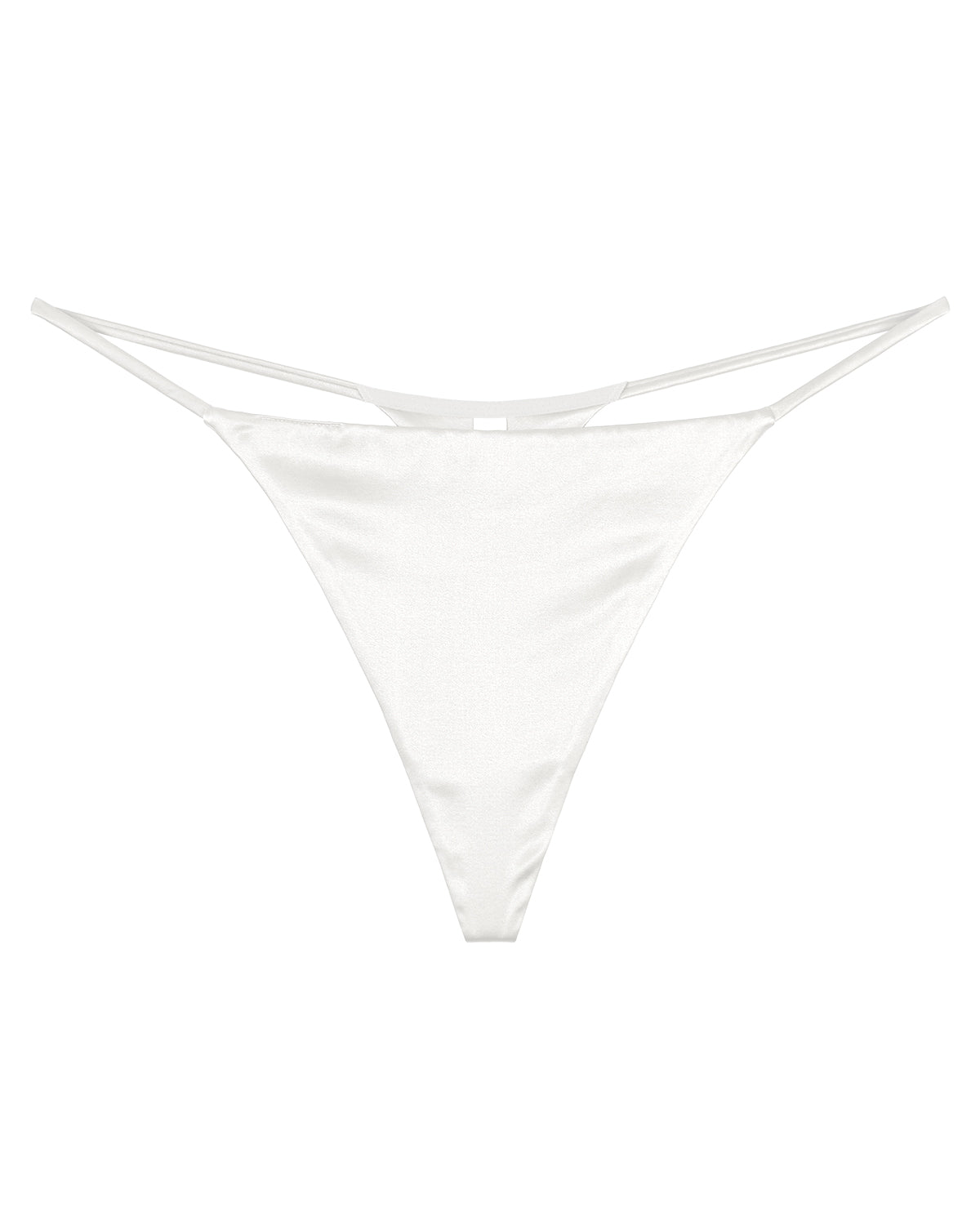 FEELITS Seduction Silk Smooth T-Back Thong Panties – Luxury 100% Mulberry Silk Lingerie for Women, Seamless, Sensual & Elegant