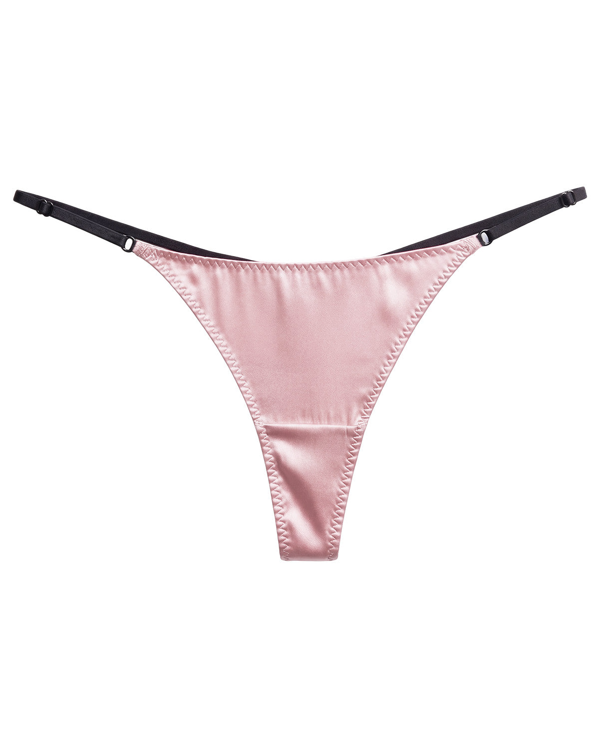 FEELITS TH11 Silk Mid-Rise T-Back Thong Panties – 100% Mulberry Silk, Smooth & Adjustable - FEELITS