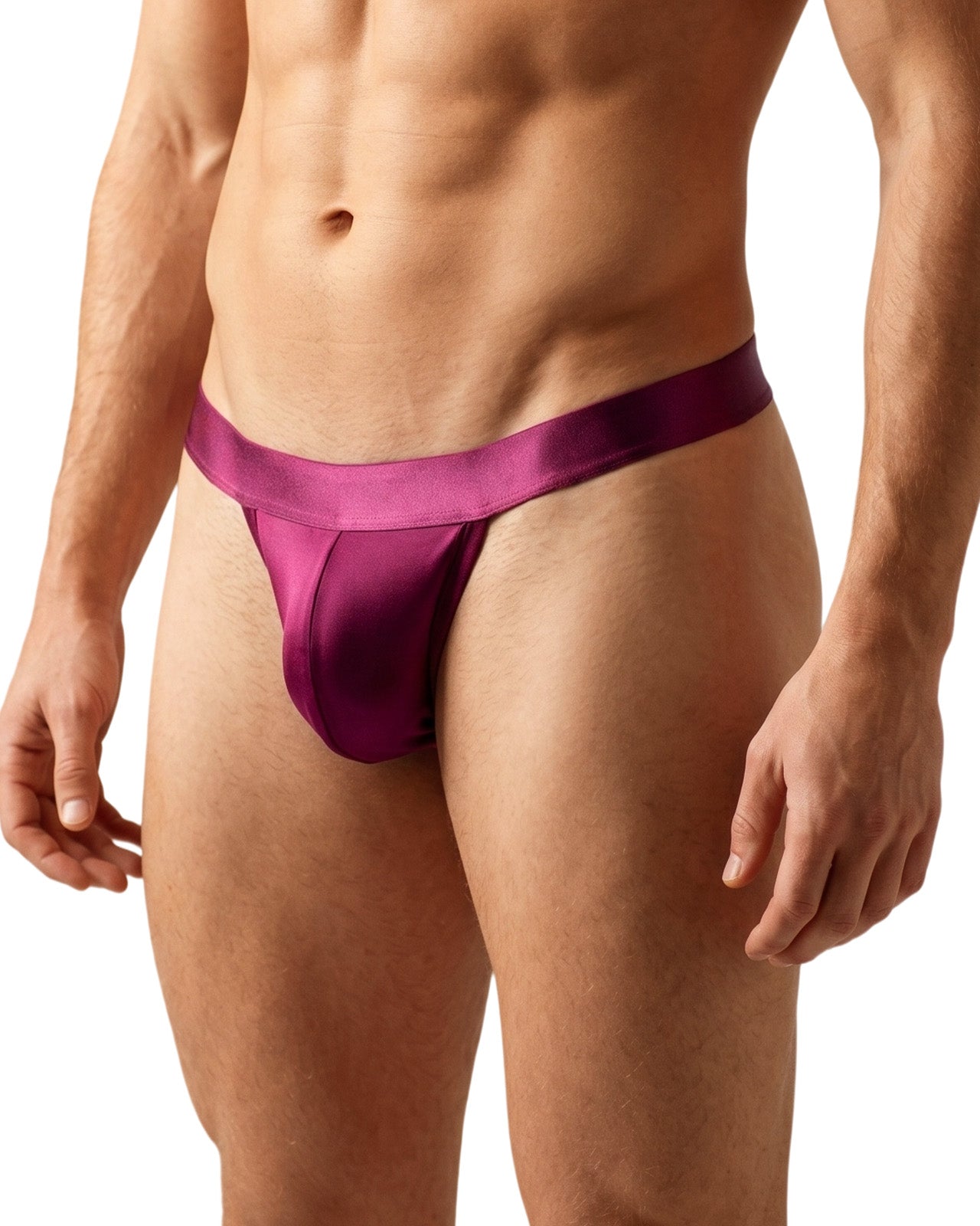 FEELITS THM03 Men's Mulberry Silk T-Back Thong – Double-Layer Pouch, Soft & Breathable