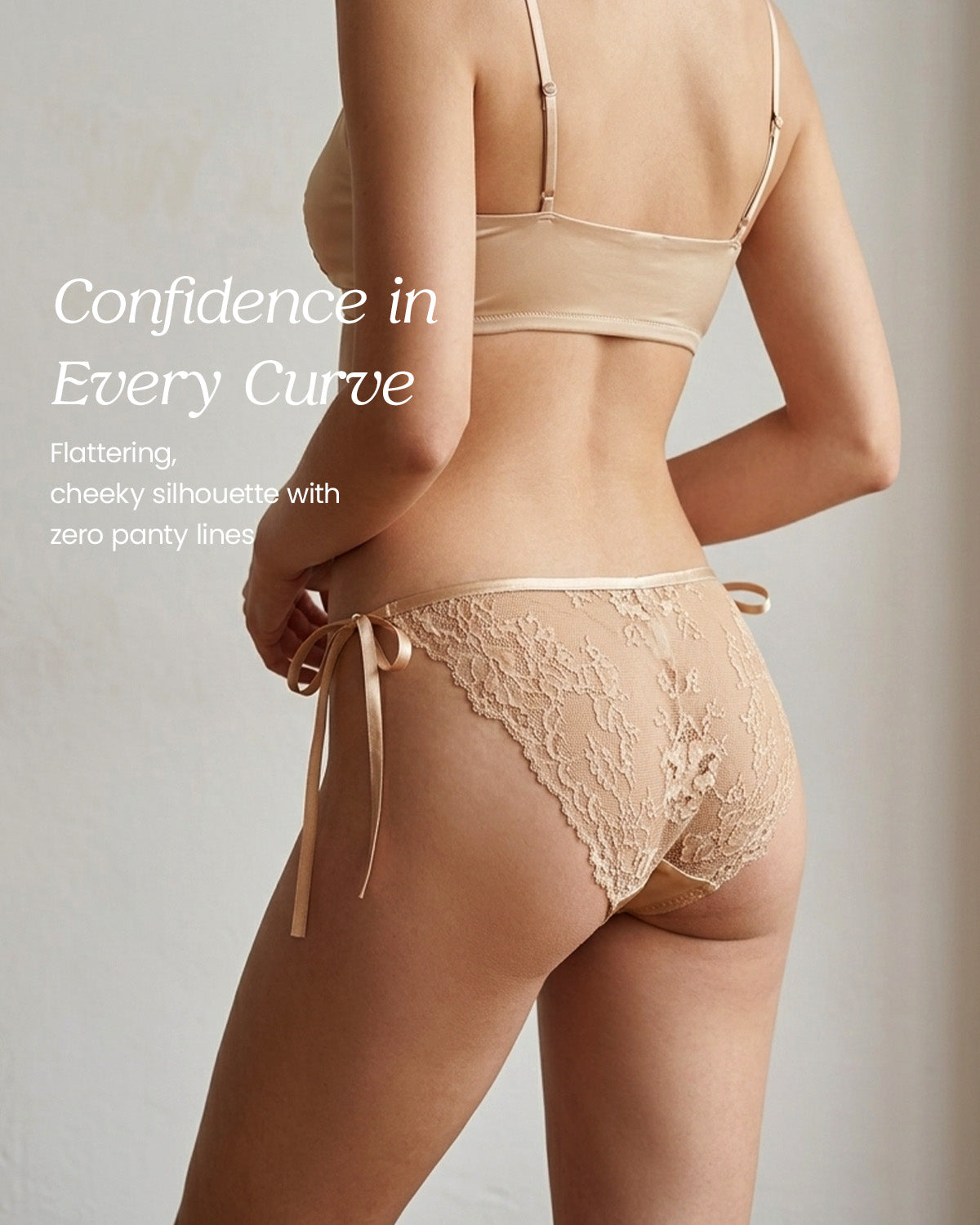 FEELITS YF05 Silk Tie-Side Panties - Mulberry Silk, Lace & Adjustable Bows