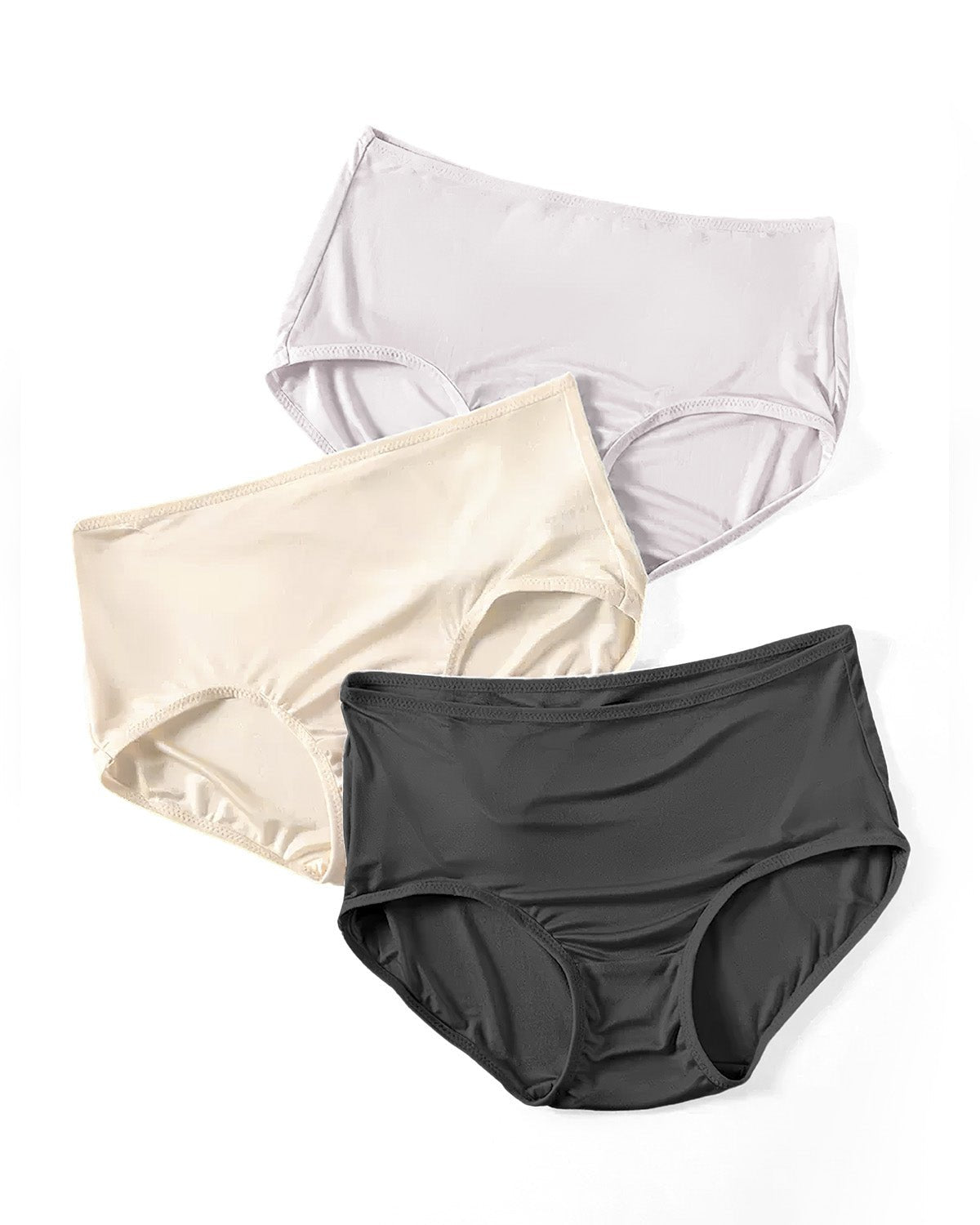 FEELITS 100% 6A Grade Mulberry Silk. Extreme Comfort Basic Brief Panties For Women - FEELITS