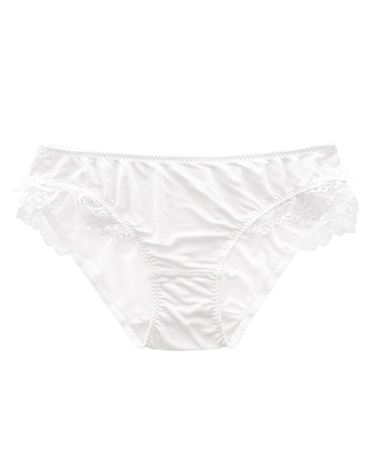 FEELITS 100% Mulberry Silk Briefs for Women – Low - Rise Lace Trim Panties, 6A Grade Silk, Soft & Breathable - FEELITS