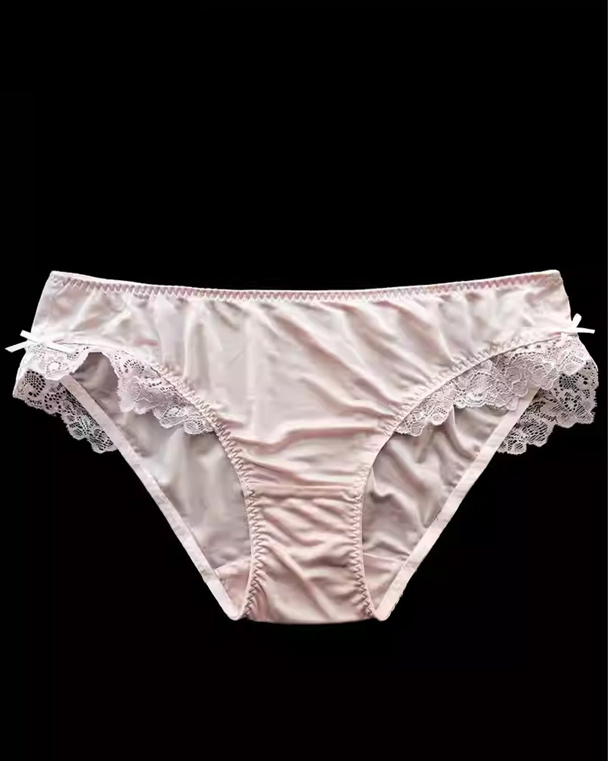 FEELITS 100% Mulberry Silk Briefs for Women – Low - Rise Lace Trim Panties, 6A Grade Silk, Soft & Breathable - FEELITS
