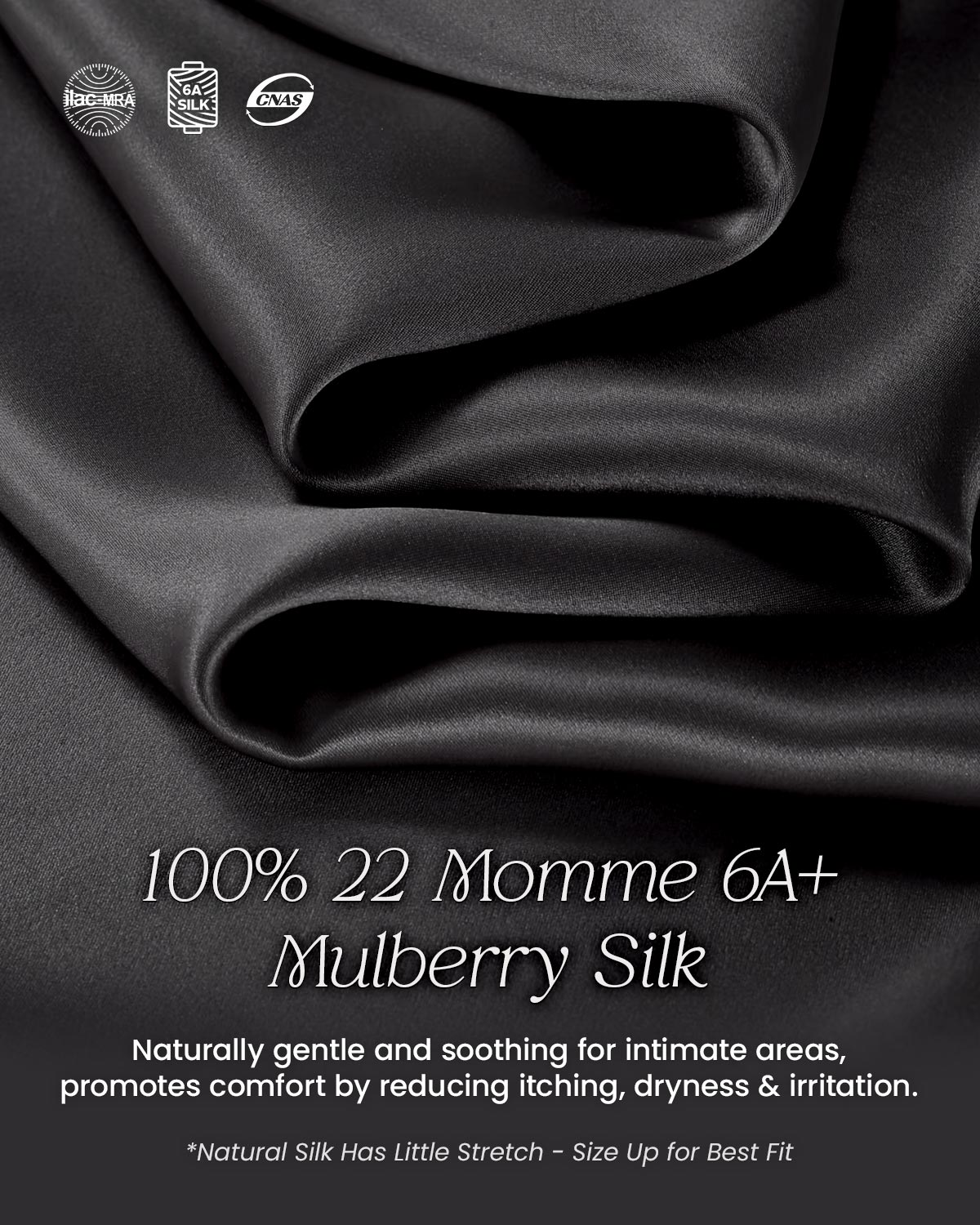 FEELITS 100% Mulberry Silk Briefs for Women – Low - Rise Lace Trim Panties, 6A Grade Silk, Soft & Breathable - FEELITS