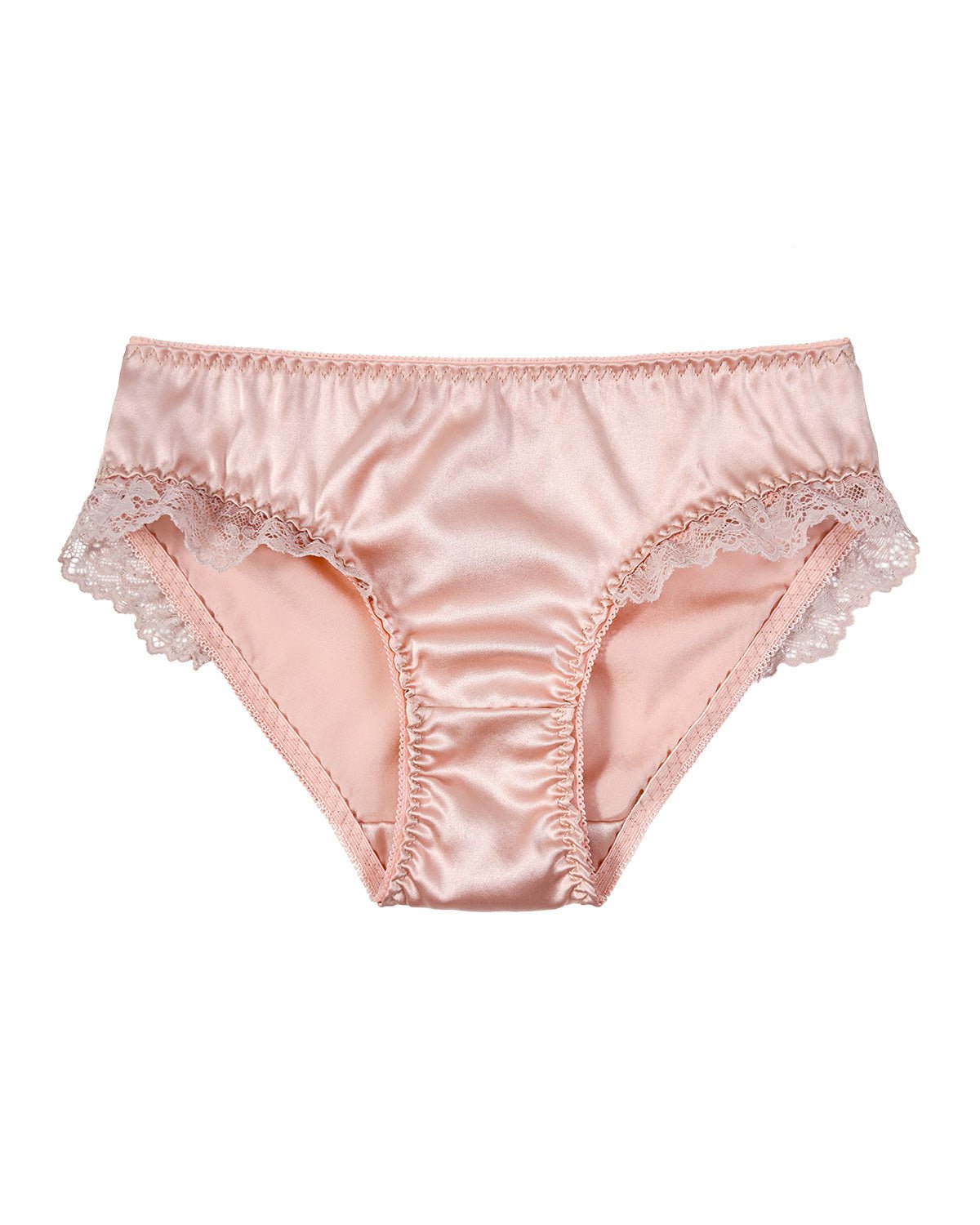 FEELITS 100% Mulberry Silk Briefs for Women – Low - Rise Lace Trim Panties, 6A Grade Silk, Soft & Breathable - FEELITS