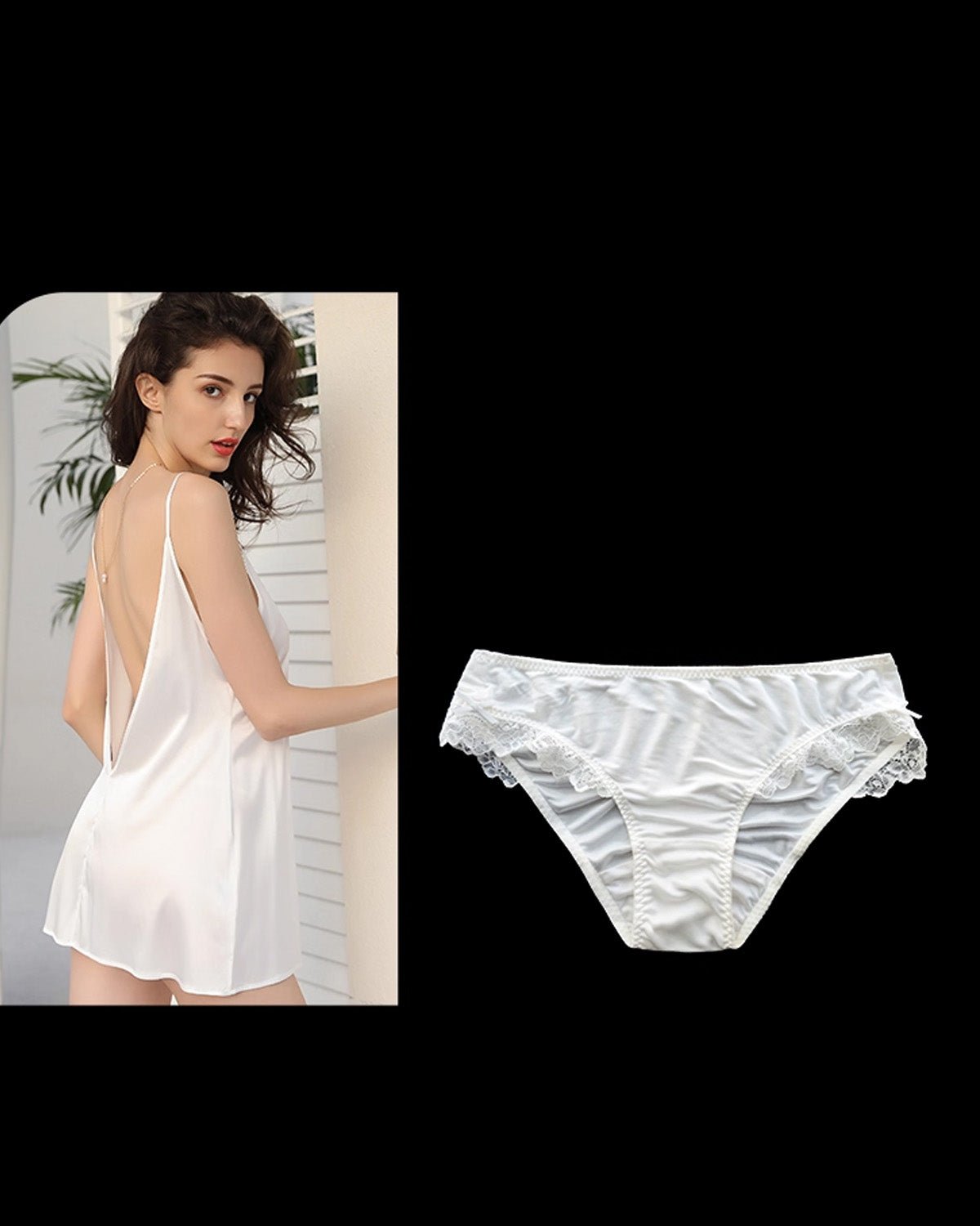 FEELITS 100% Mulberry Silk Briefs for Women – Low - Rise Lace Trim Panties, 6A Grade Silk, Soft & Breathable - FEELITS