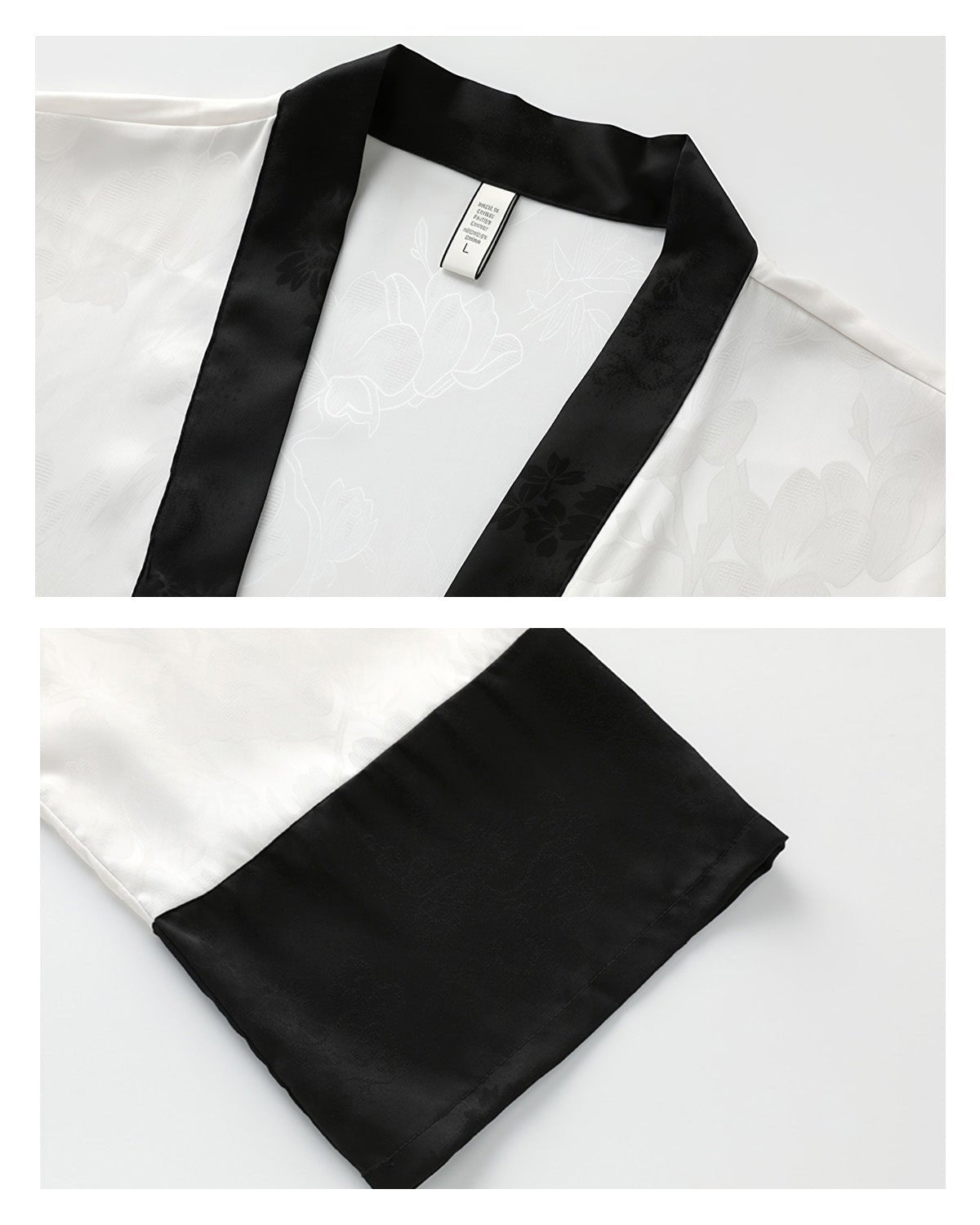 FEELITS 100% Mulberry Silk Pajama Set - Spring & Autumn Three - Piece Set - Camisole, Long Sleeve Top & Pants, Elegant Design, Silk Loungewear with Chest Padding - Hypoallergenic & Skin - Friendly - FEELITS