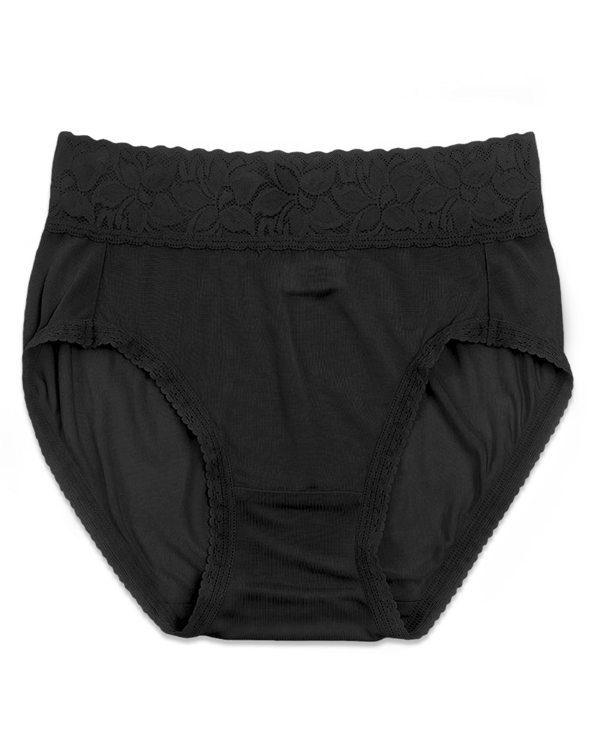 FEELITS 100% Mulberry Silk Underwear, High - Waisted Lace Briefs Silk Panties for Women, Ultra Soft, Breathable, Quick - Dry - FEELITS