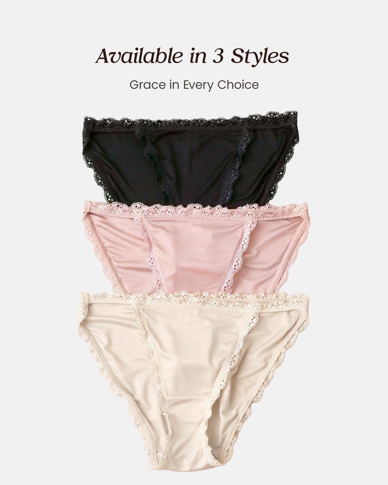 FEELITS 100% Mulberry Silk Underwear, Sexy High Cut String Bikini Panties for Women, Ultra Breathable - FEELITS