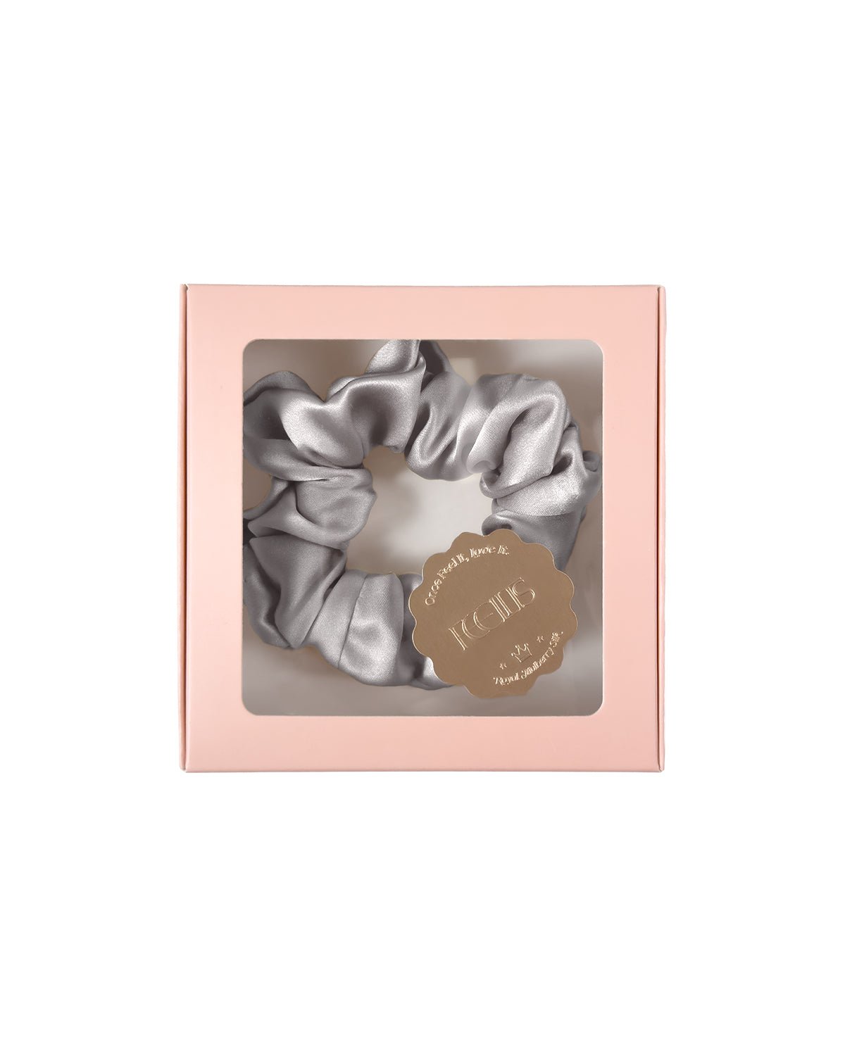 FEELITS 100% Royal Mulberry Silk. Natural Care Hair Scrunchies- Silver Grey - FEELITS