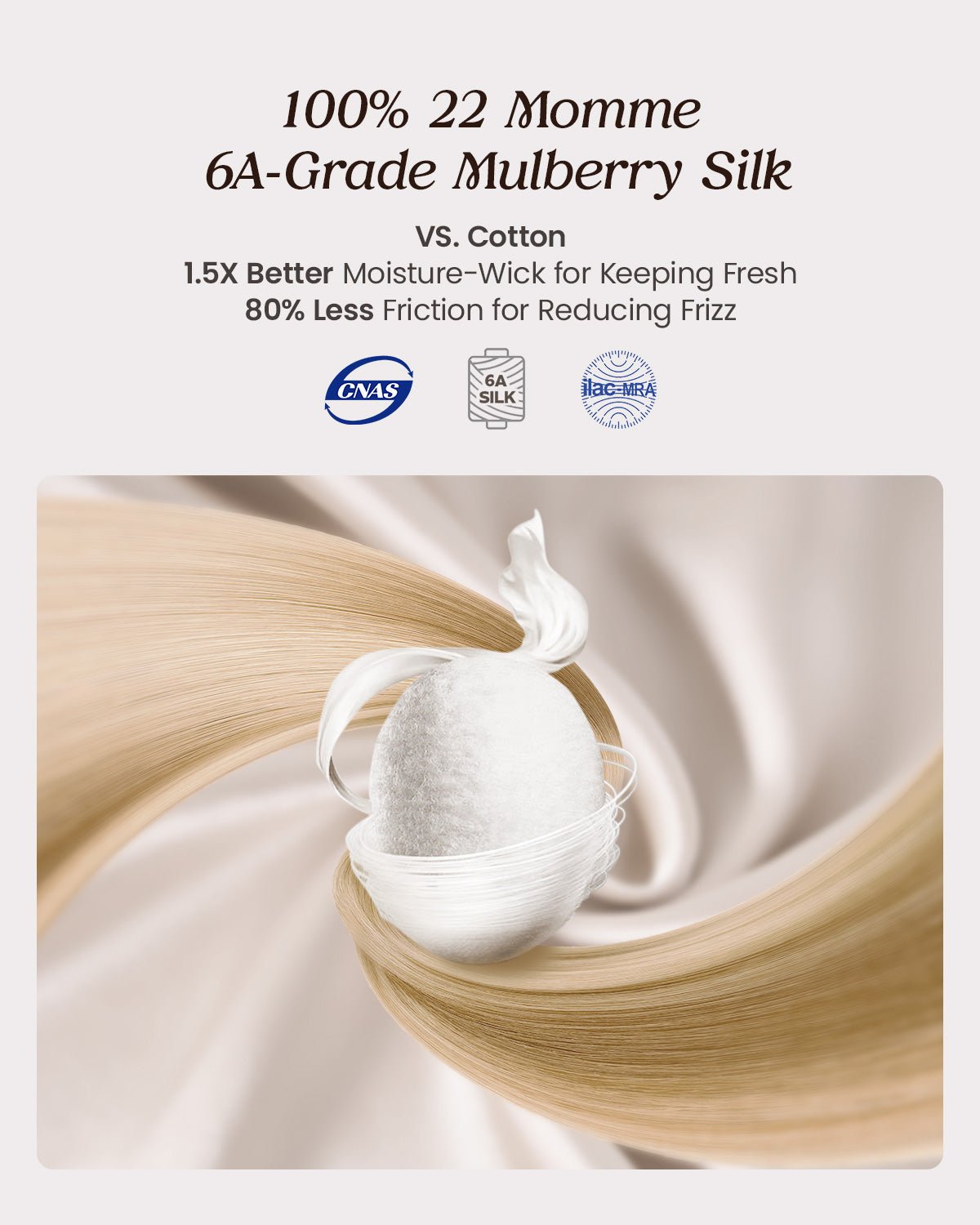 FEELITS 22 Momme 100% Mulberry Silk Headband for Washing Face & Spa, Adjustable Hair Wrap Scarf for Night, Skincare & Makeup - FEELITS