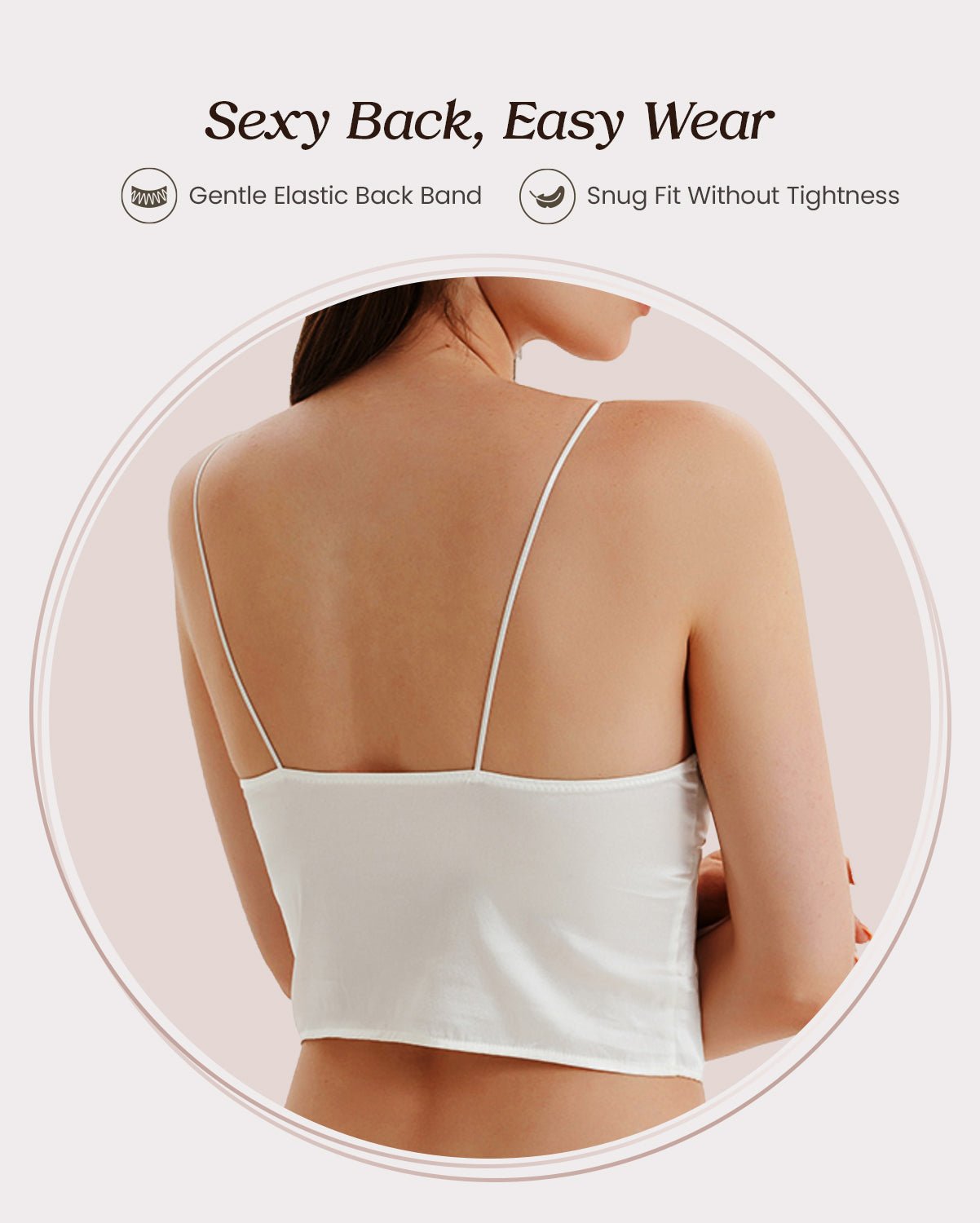 Feelits 6A Grade Mulberry Silk Bralette Camisole - FEELITS