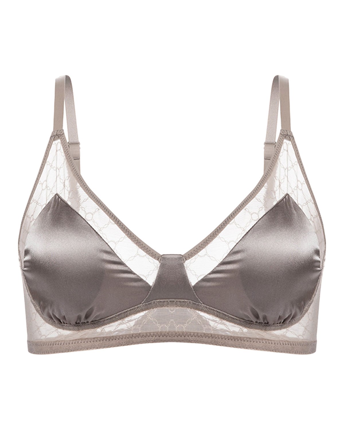 Feelits 6A Grade Mulberry Silk Lace Triangle Bralette - FEELITS