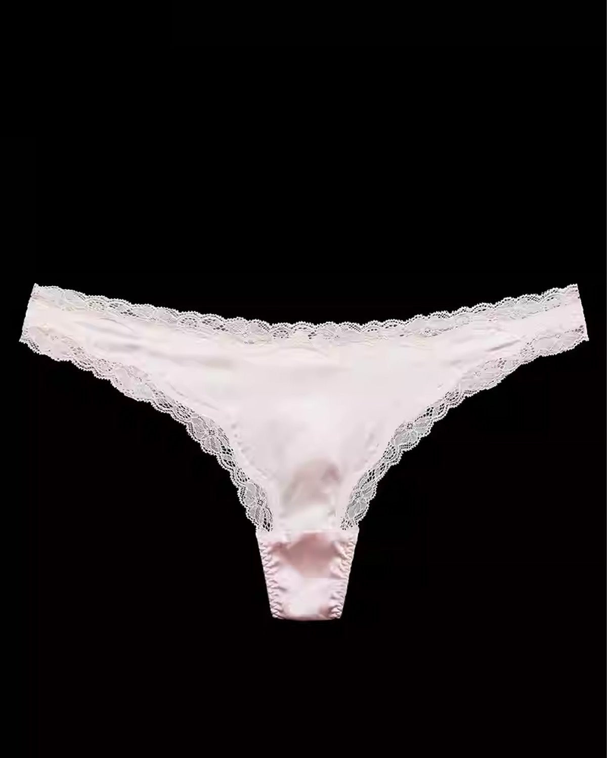 FEELITS 6A Mulberry Silk Sexy Lace Thong – Low - Rise Seamless T - Back Panties for Women - FEELITS