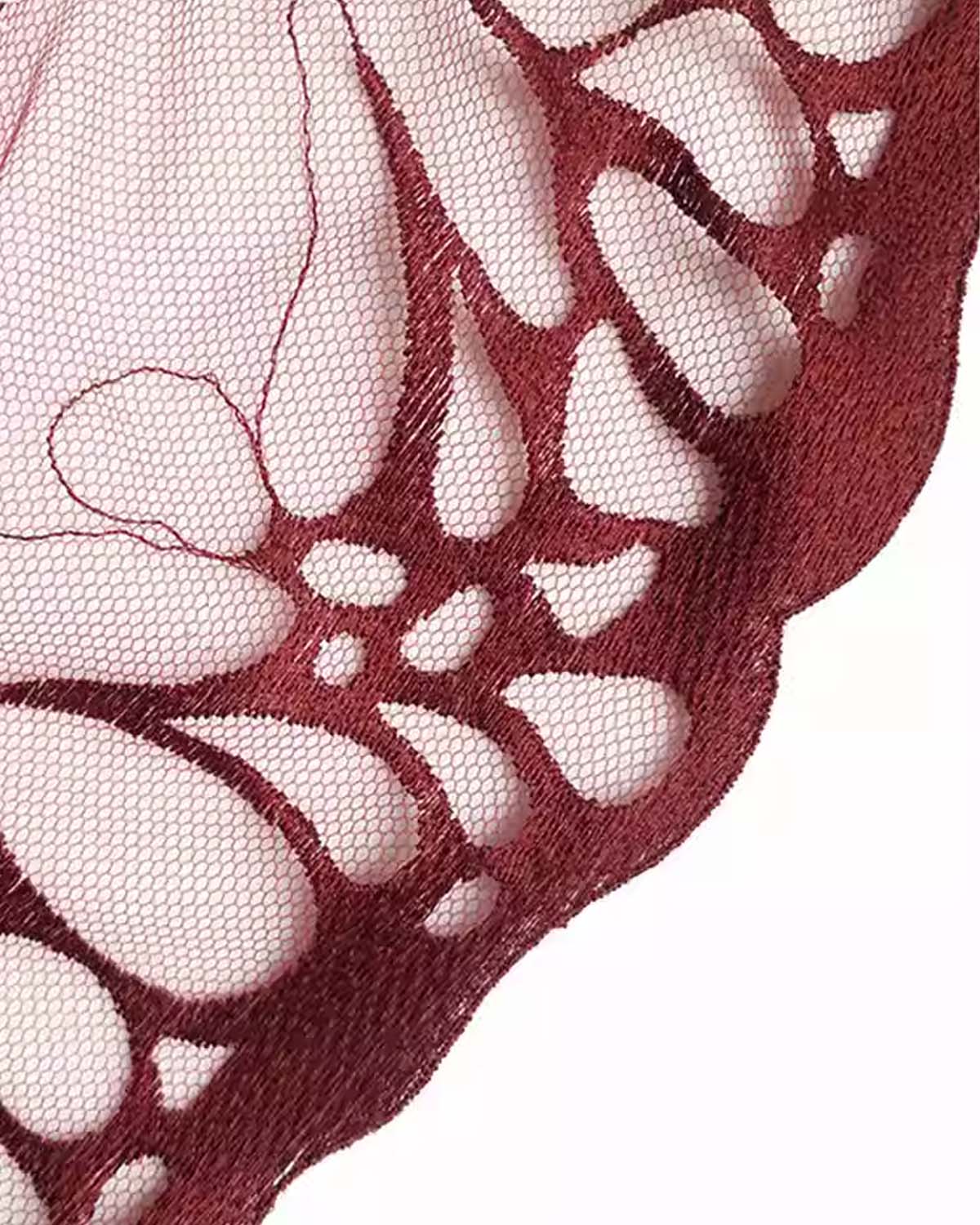 FEELITS 6A Mulberry Silk Thong Panties for Women – Sexy Lace Sheer Temptation - FEELITS