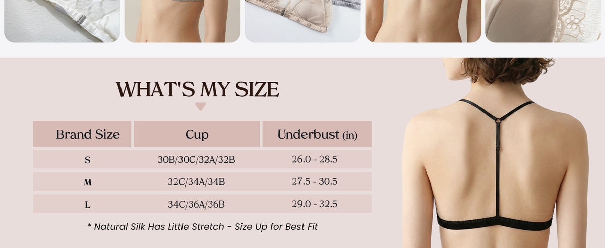 FEELITS BRA11 size guide