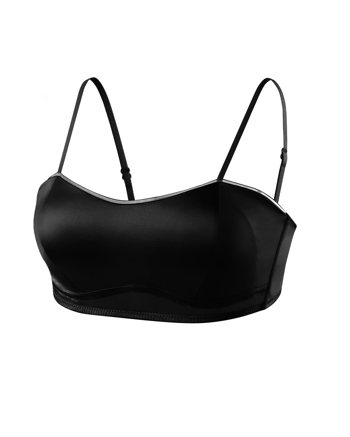 FEELITS BRA12 22 Momme Silk Padded Crop Top ¨C Adjustable Strap Mulberry Silk Camisole - FEELITS