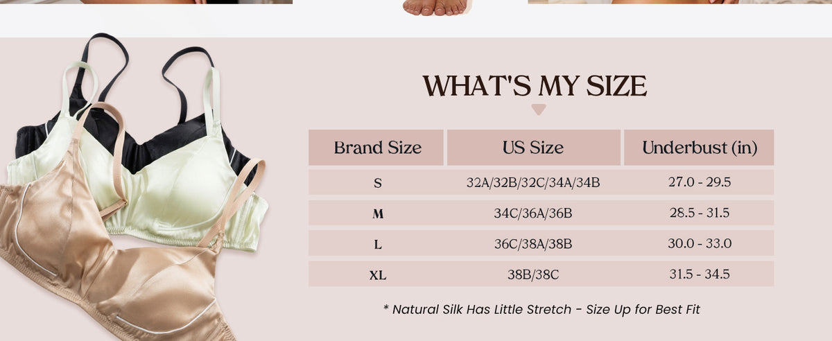 FEELITS BRA14 size guide