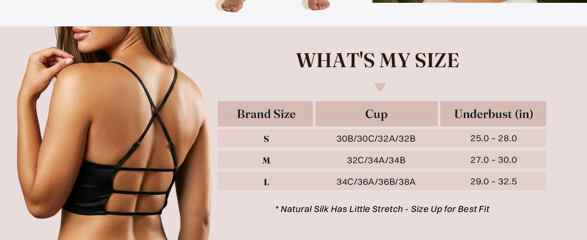 FEELITS BRA17 size guide