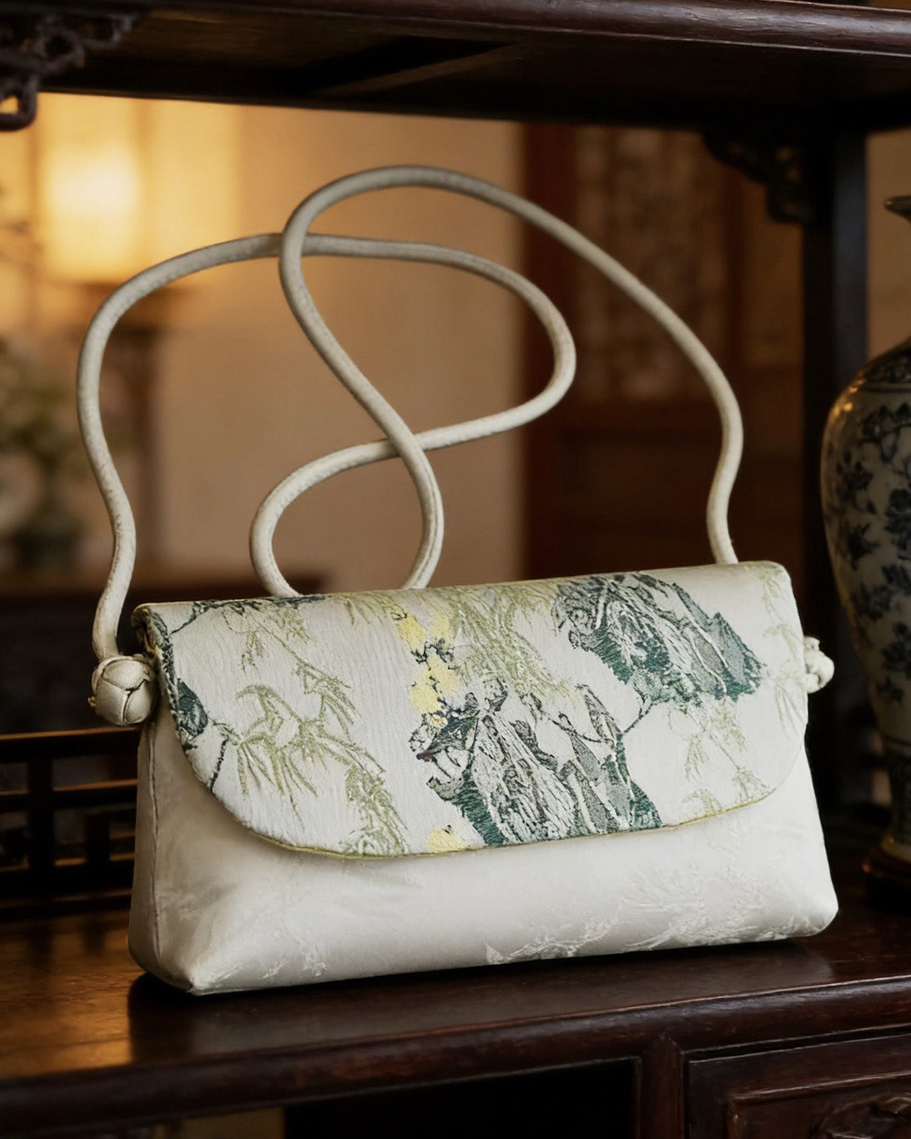 Feelits Hand - Embroidered Mulberry Silk Clutch & Crossbody Bag - FEELITS