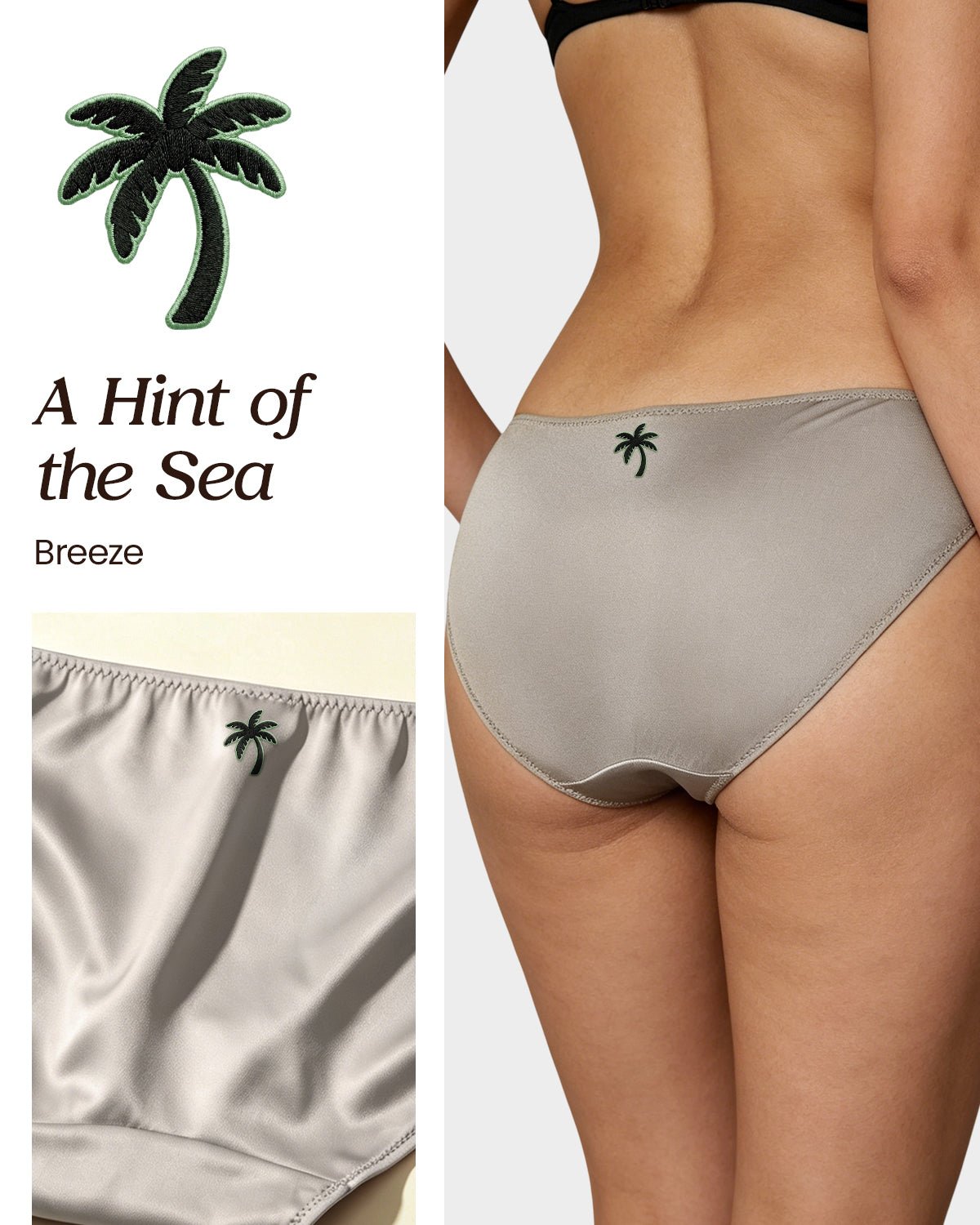 FEELITS KN06 Silk String Bikini Panties – 100% Mulberry Silk, Breathable & Ultra - Soft - FEELITS