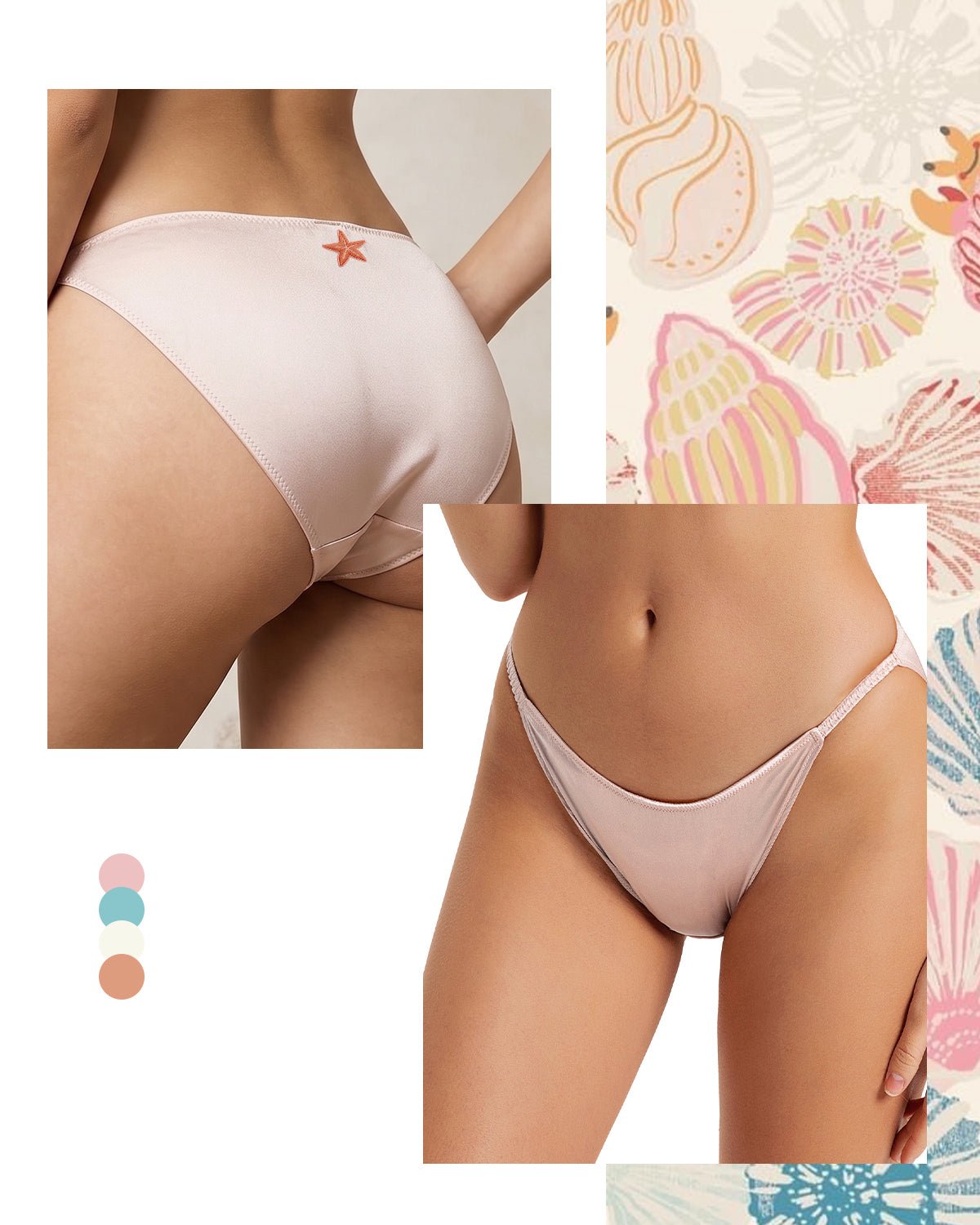 FEELITS KN06 Silk String Bikini Panties – 100% Mulberry Silk, Breathable & Ultra - Soft - FEELITS