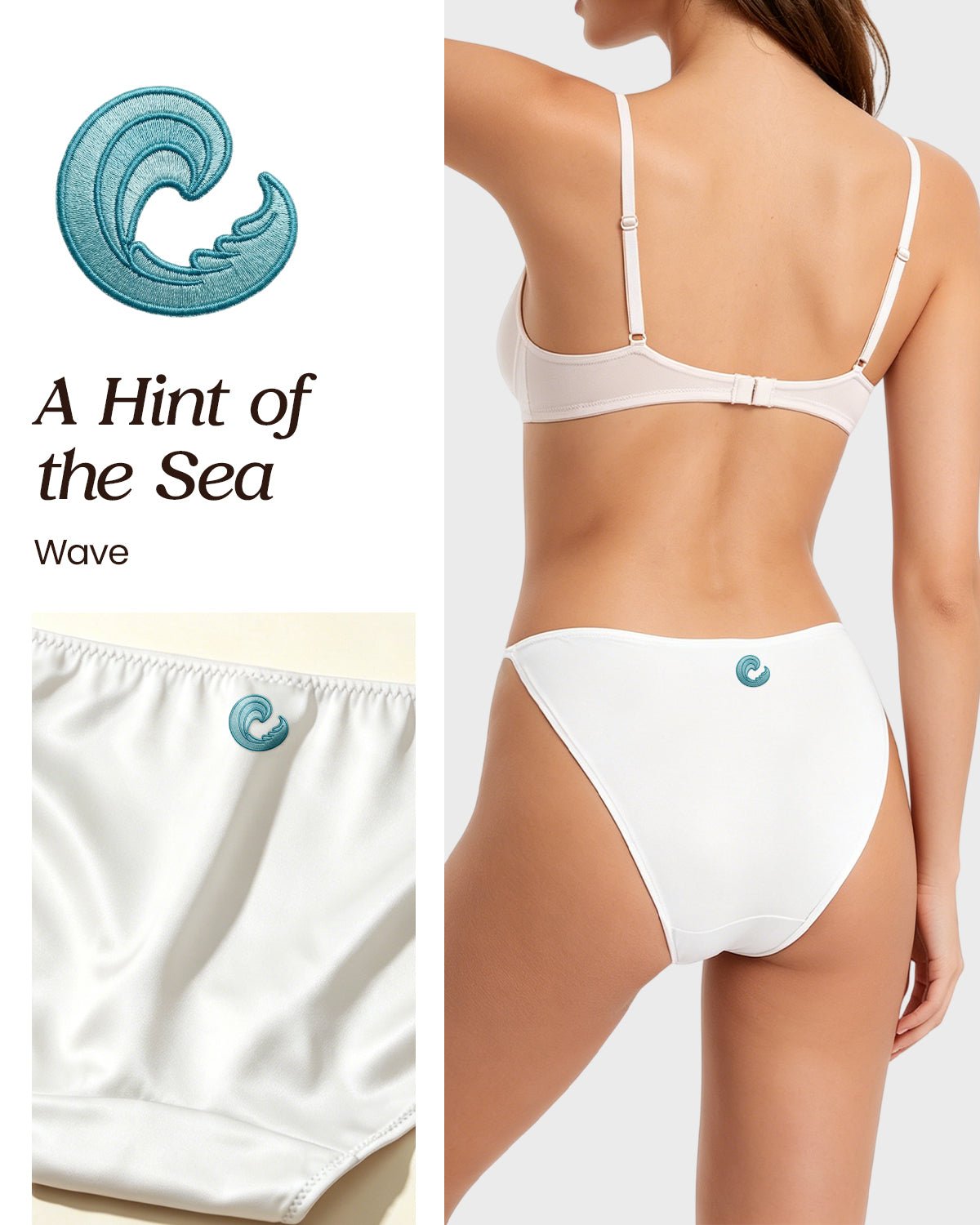 FEELITS KN06 Silk String Bikini Panties – 100% Mulberry Silk, Breathable & Ultra - Soft - FEELITS