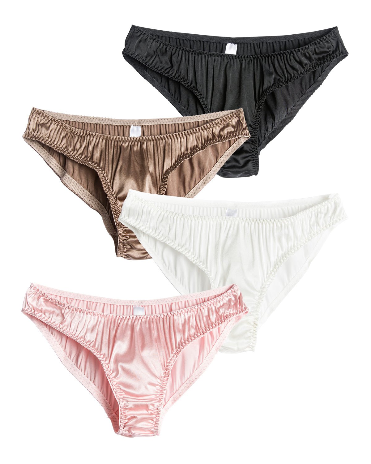 FEELITS KN12 Silk Low-Rise Bikini Panties – 100% 6A Mulberry Silk, Breathable & Ultra-Soft - FEELITS