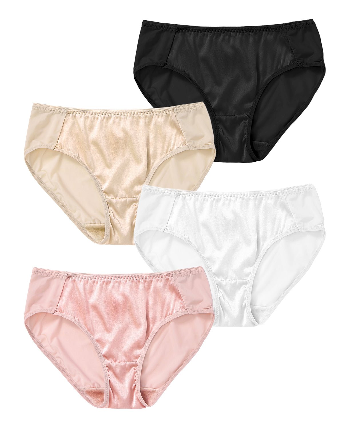 FEELITS KN21 Classic Bikini Silk Panties – 100% 6A Mulberry Silk, Satin Finish & Ultra Breathable - FEELITS