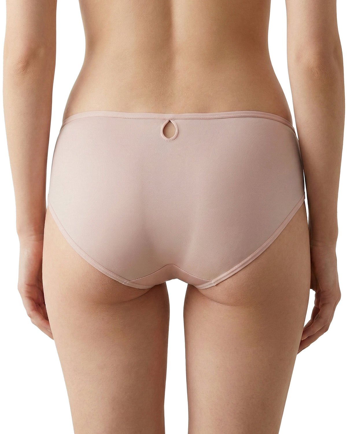 FEELITS KN28 Mulberry Silk Cut-Out Back Bikini Panties - FEELITS