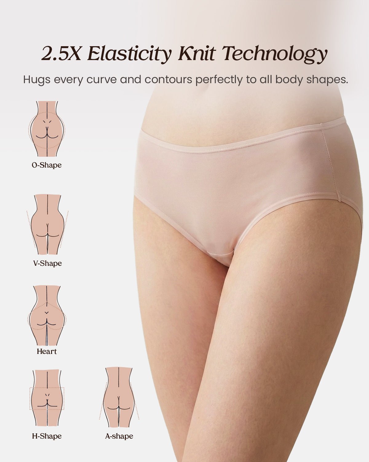 FEELITS KN28 Mulberry Silk Cut-Out Back Bikini Panties - FEELITS