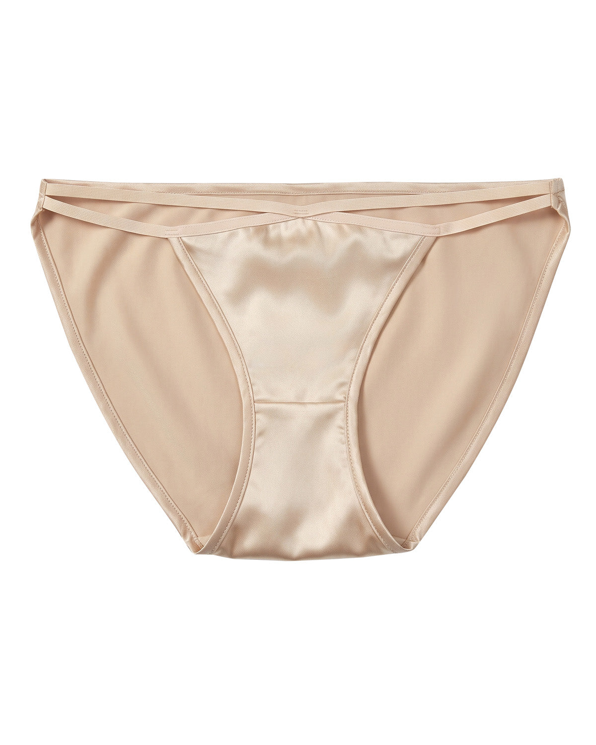 FEELITS KN32 Women’s Mulberry Silk Bikini Panties – Ultra Soft, Criss-Cross