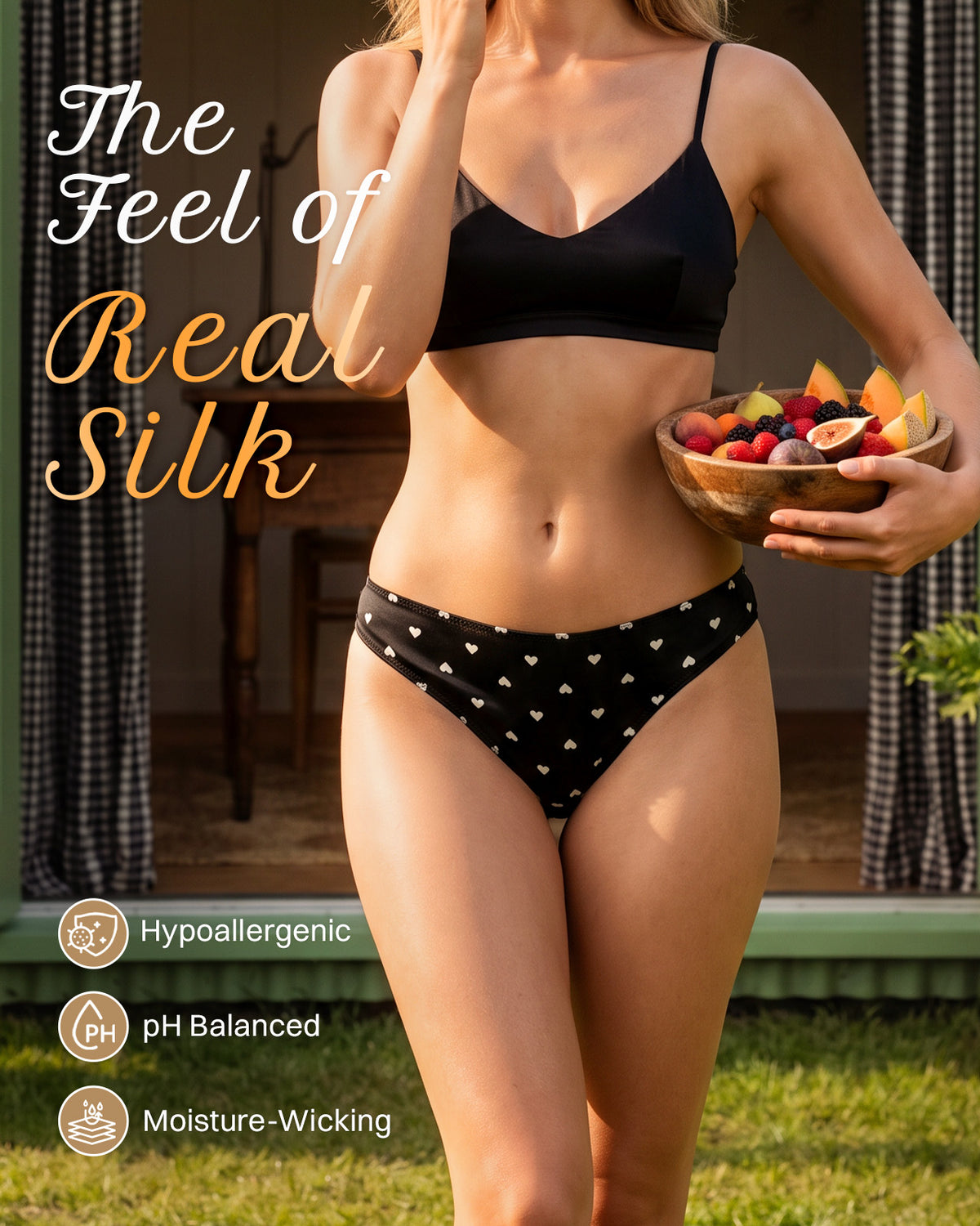 FEELITS KNP13 midnight hearts silk bikini panties — lifestyle