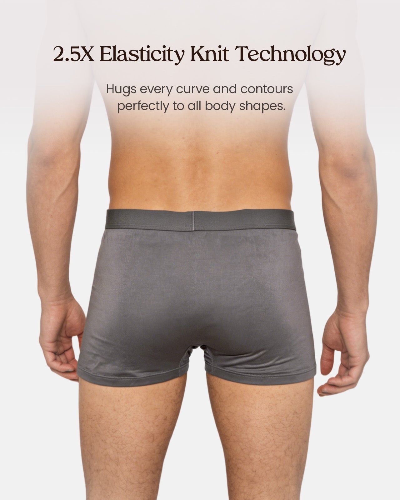 FEELITS Men's Mulberry Silk Boxer Briefs – Ultra - Soft Breathable Silk Underwear - FEELITS