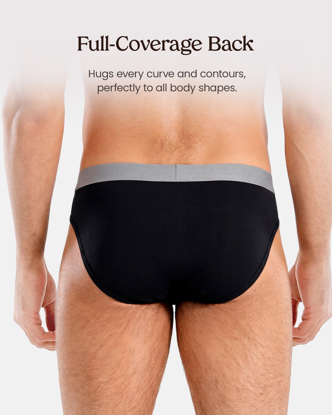 FEELITS Men's Silk Tanga Briefs – 100% Mulberry Silk Low - Rise Minimal Underwear - FEELITS