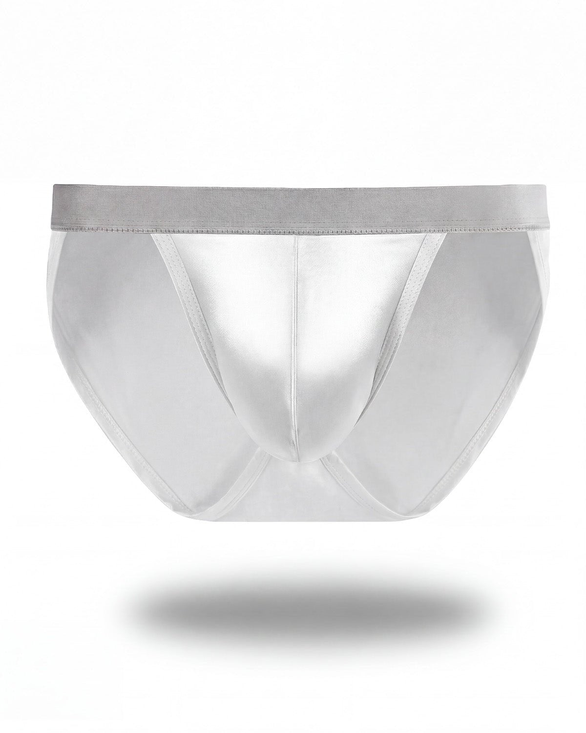 FEELITS Men's Silk Tanga Briefs – 100% Mulberry Silk Low - Rise Minimal Underwear - FEELITS