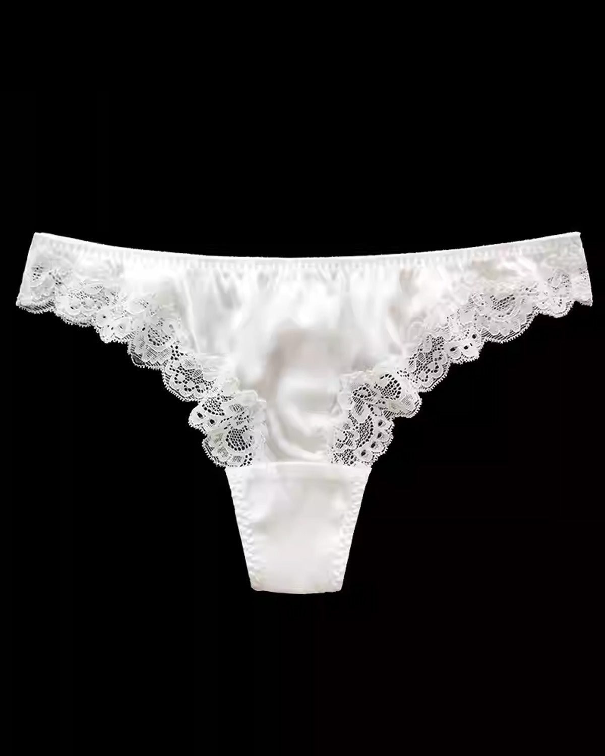 FEELITS Mulberry Silk Lace Fitness T - Back Thong Panties – Seamless, Low - Rise, Sensual Mulberry Silk Lingerie for Women, Perfect Under Yoga & Fitted Wear - FEELITS