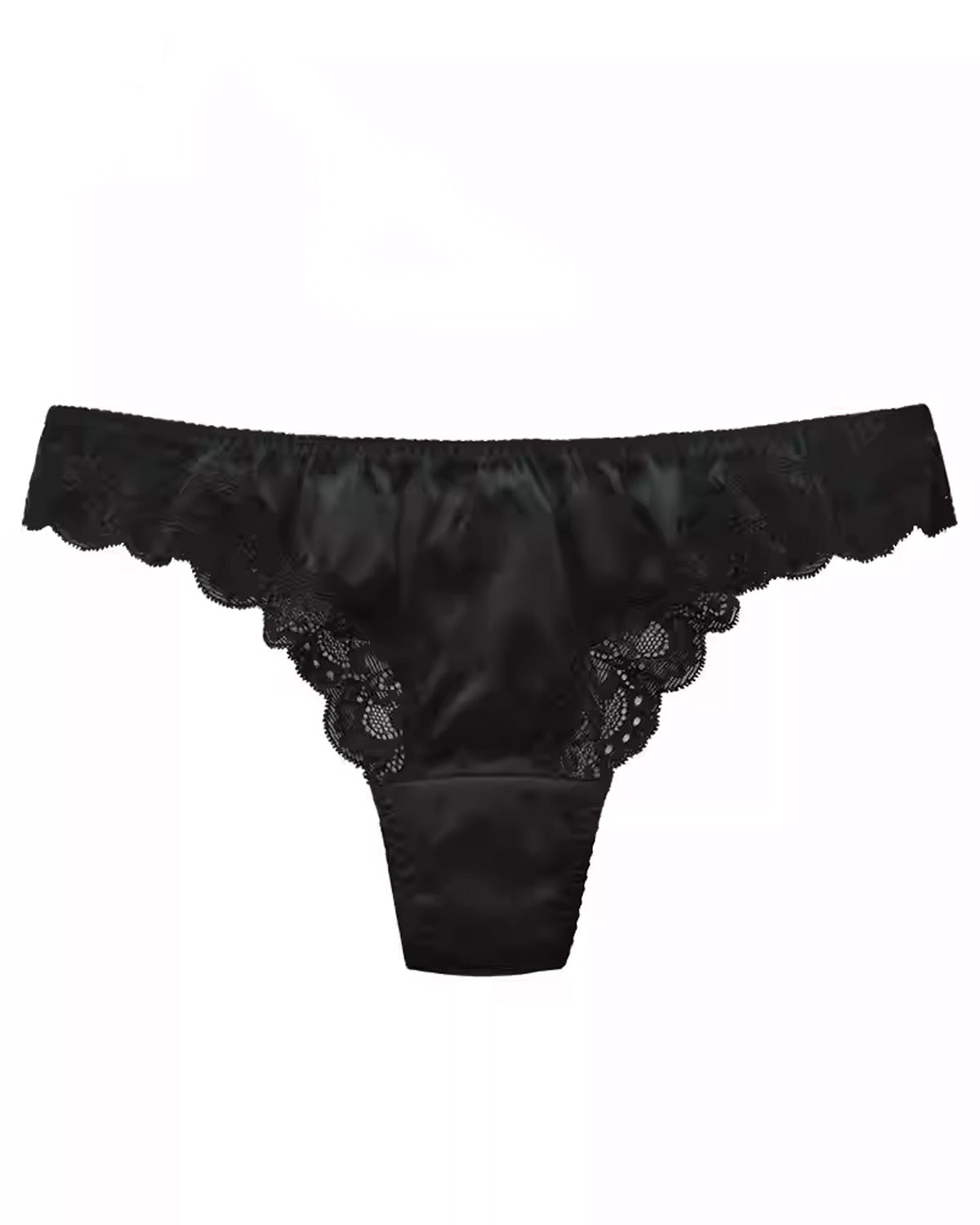 FEELITS Mulberry Silk Lace Fitness T - Back Thong Panties – Seamless, Low - Rise, Sensual Mulberry Silk Lingerie for Women, Perfect Under Yoga & Fitted Wear - FEELITS