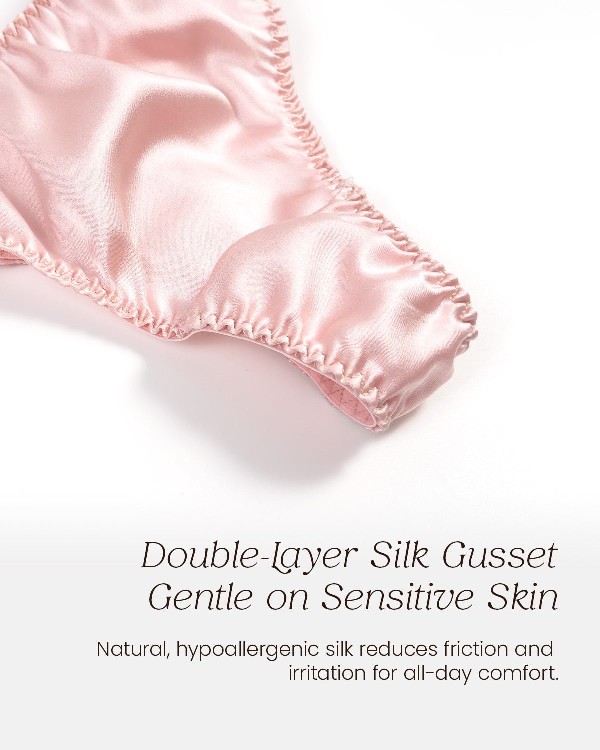 FEELITS Mulberry Silk Low - Rise Basic T - Back Thong Panties – 100% Mulberry Silk Lingerie for Women, Seamless, Comfortable & Elegant - FEELITS