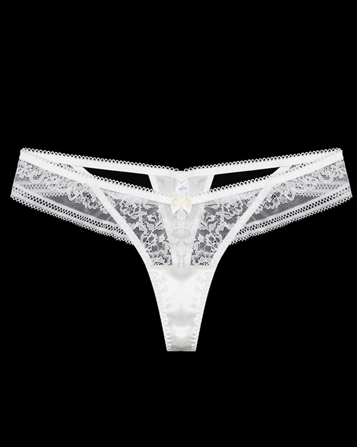 FEELITS Mulberry Silk Low - Rise Lace Thong Panties for Women – Seamless Luxury Lingerie - FEELITS