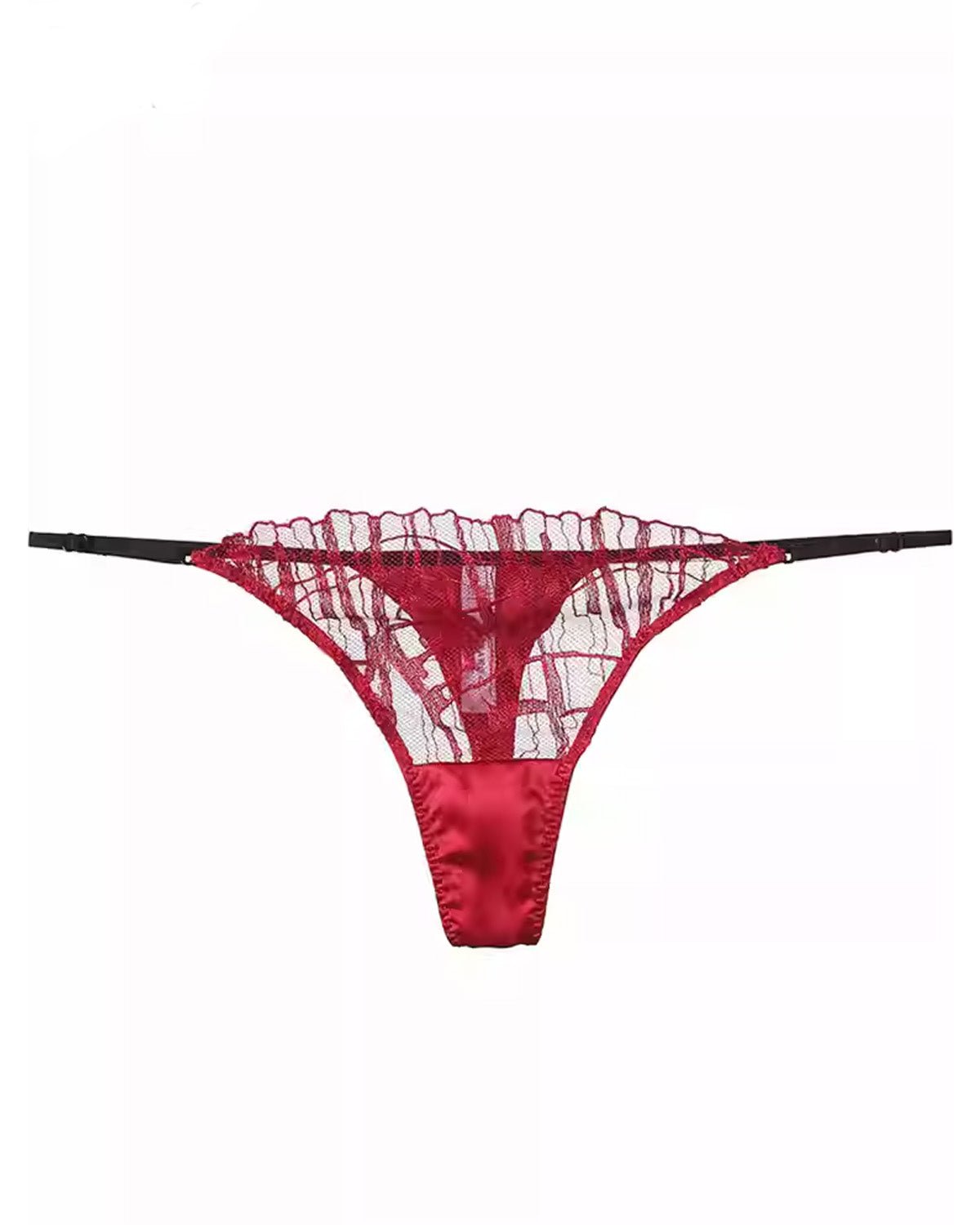 FEELITS Mulberry Silk Thong for Women – Sexy Lace & Seamless Comfort - FEELITS