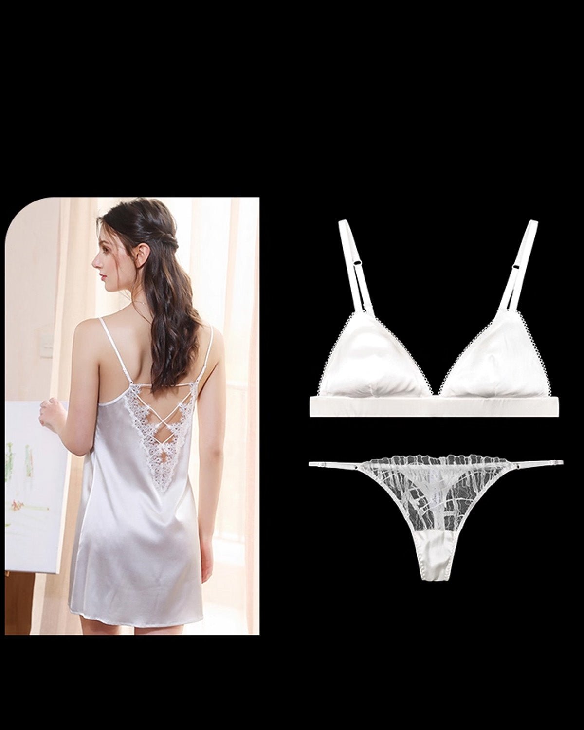 FEELITS Mulberry Silk Thong for Women – Sexy Lace & Seamless Comfort - FEELITS